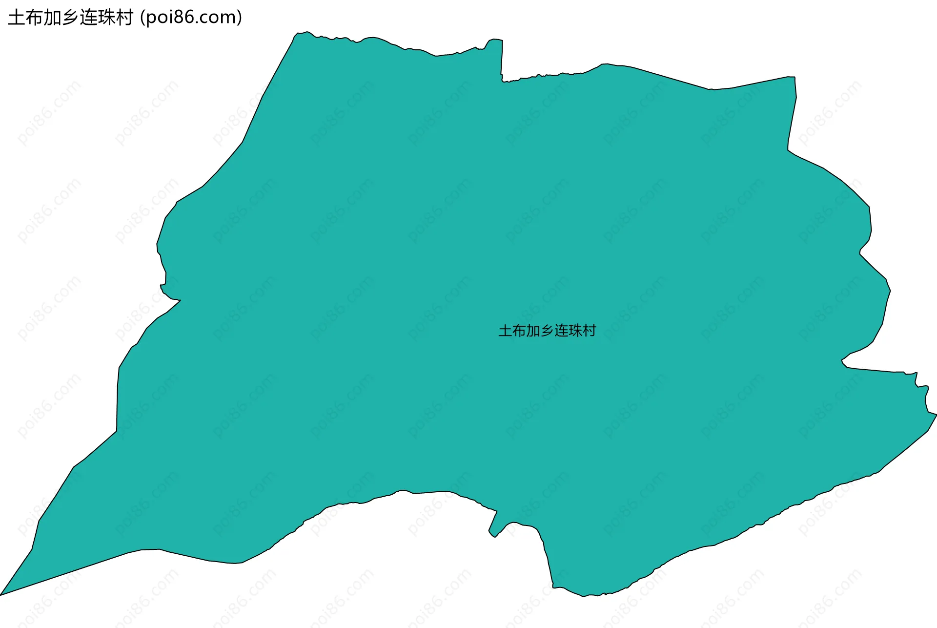 土布加乡连珠村边界地图