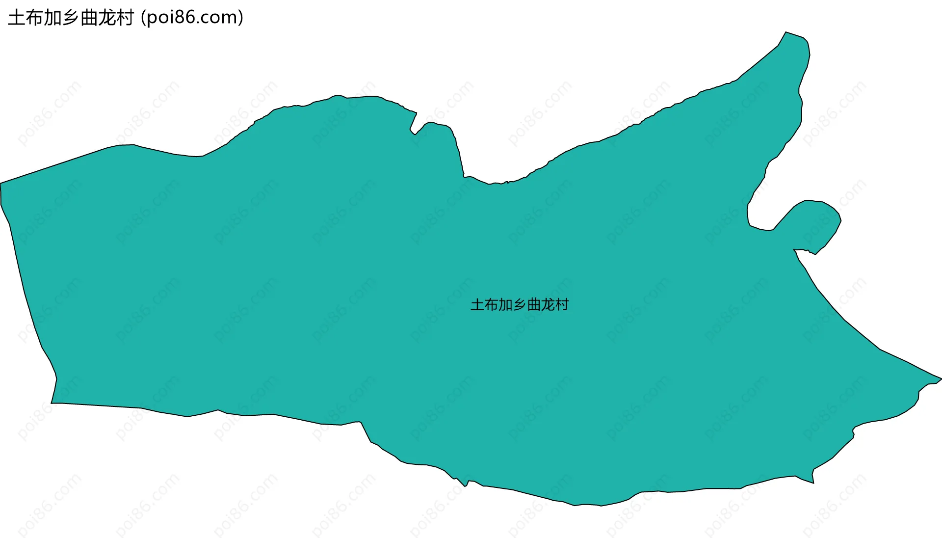 土布加乡曲龙村边界地图