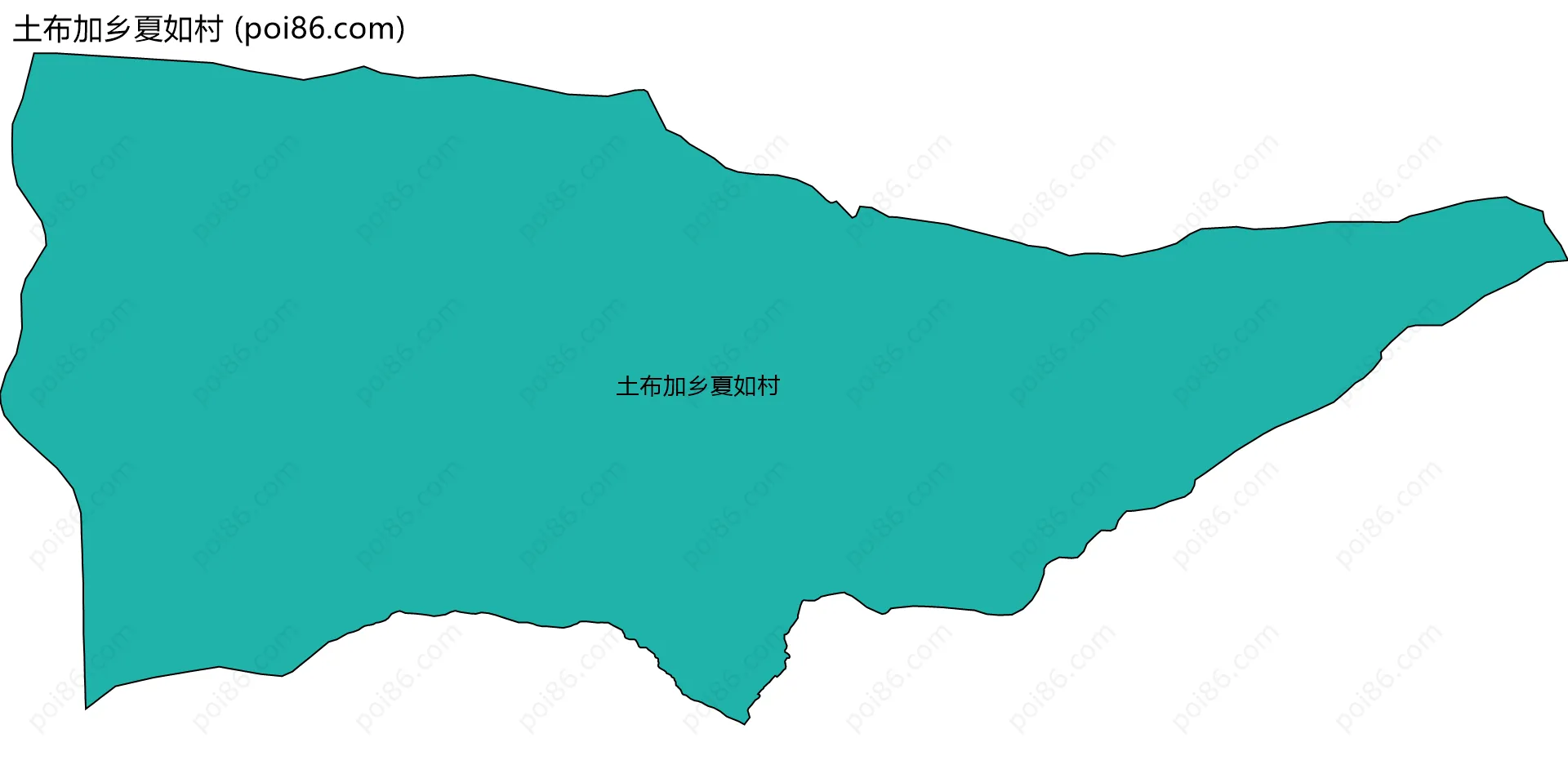 土布加乡夏如村边界地图