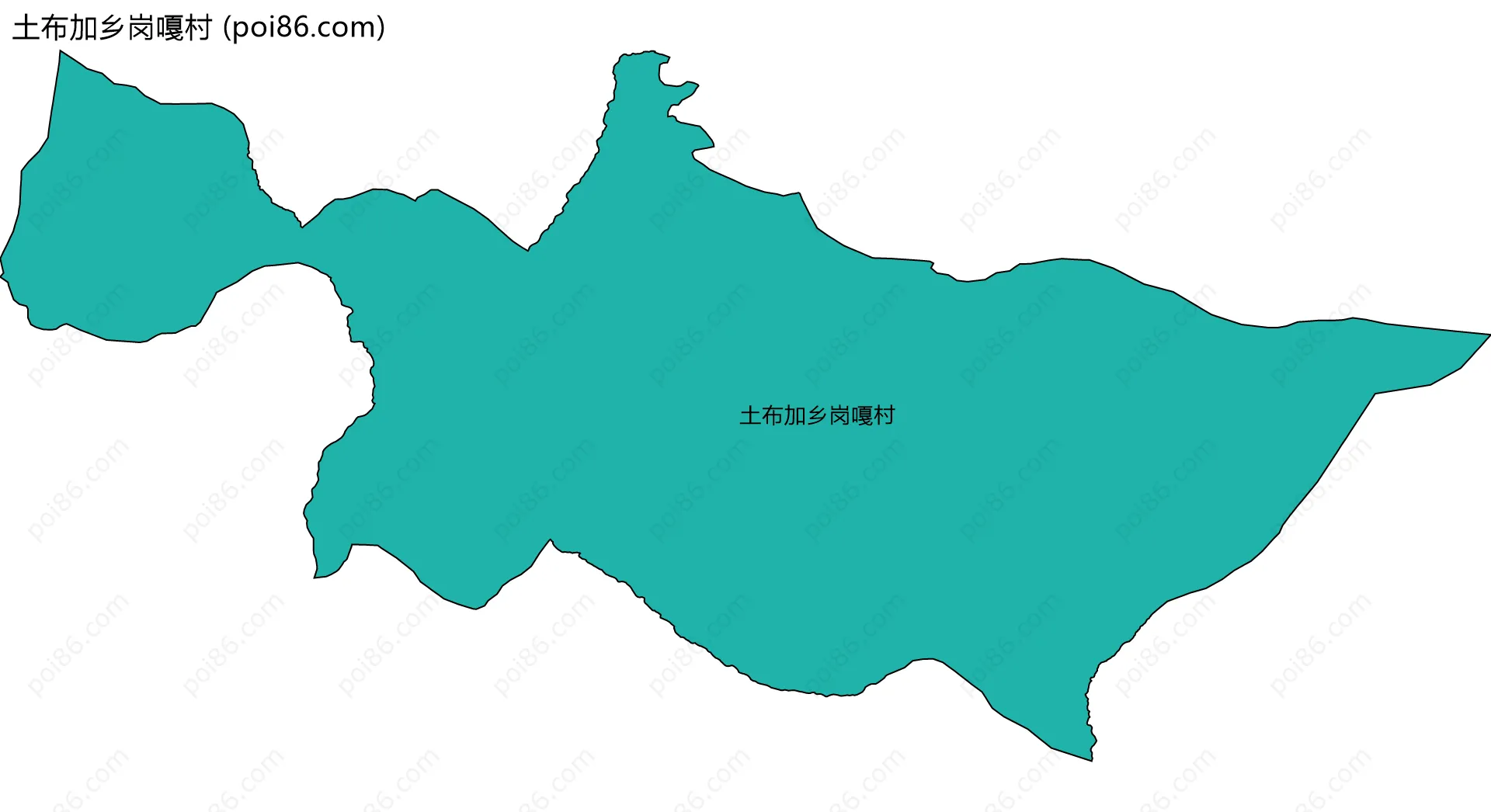 土布加乡岗嘎村边界地图