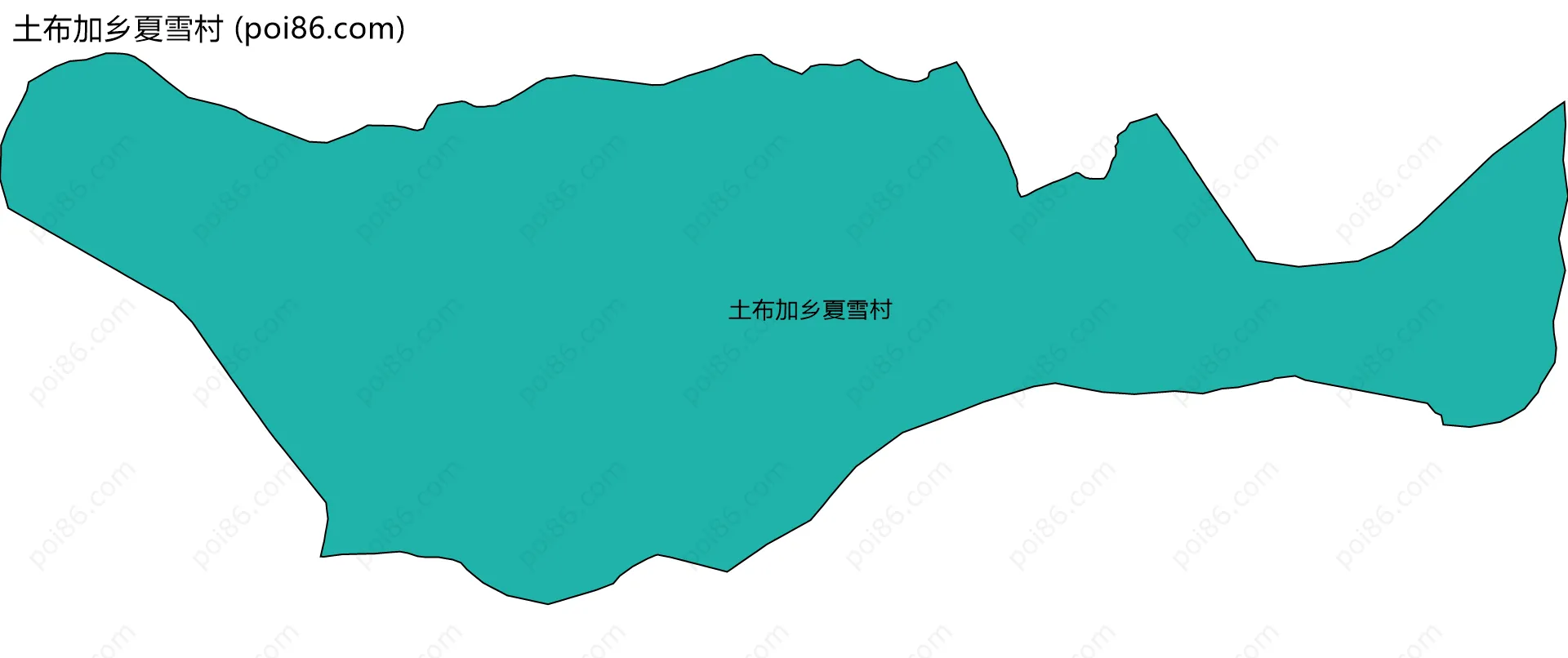 土布加乡夏雪村边界地图