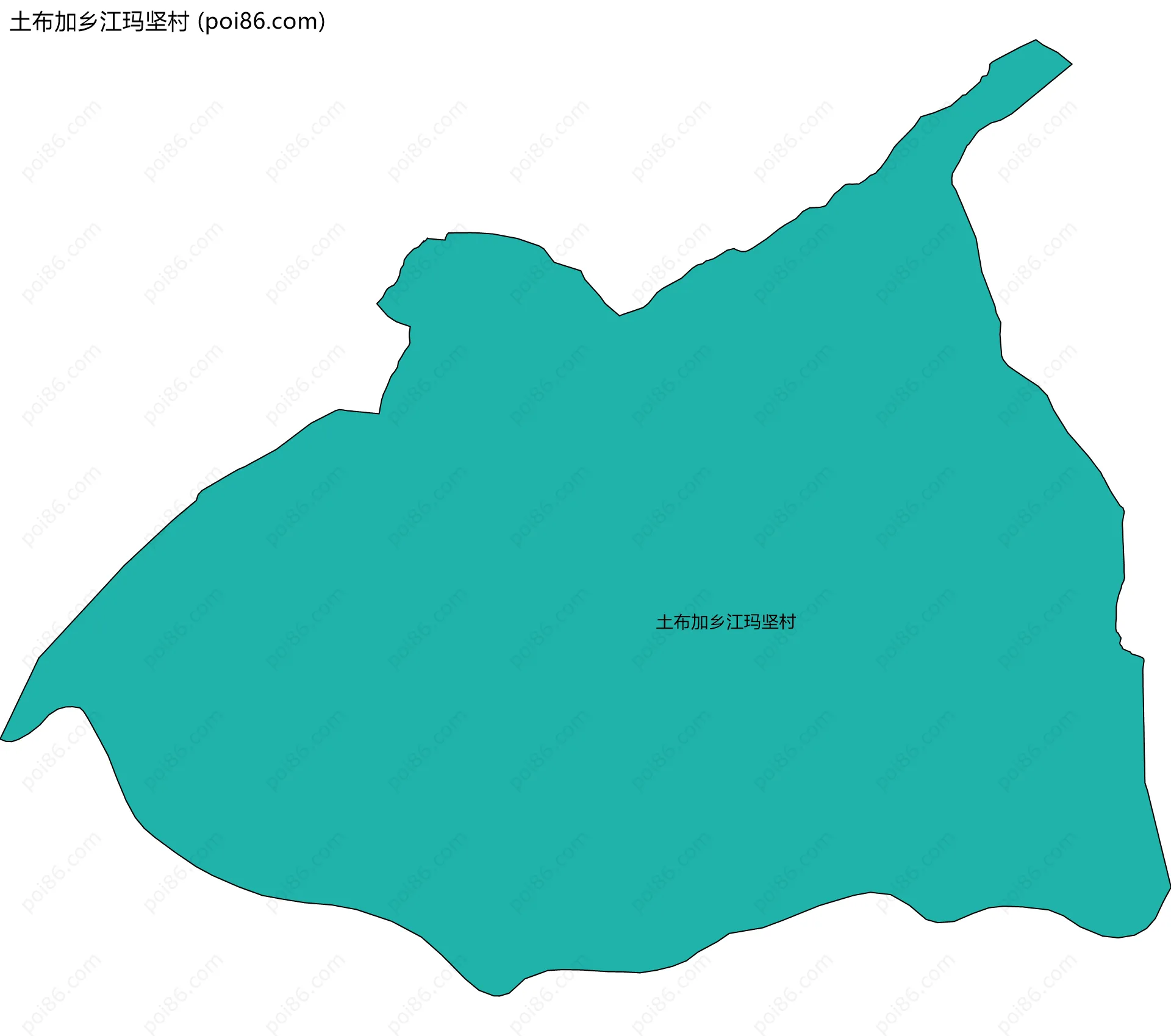 土布加乡江玛坚村边界地图