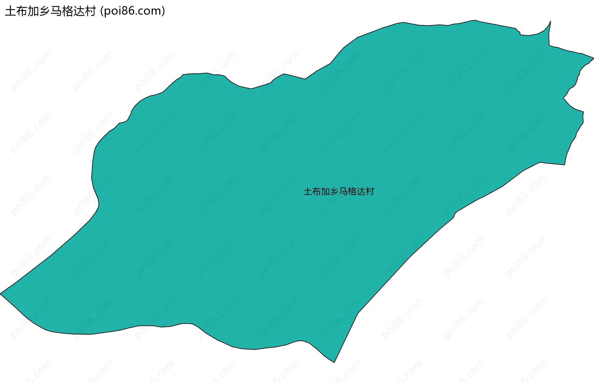 土布加乡马格达村边界地图