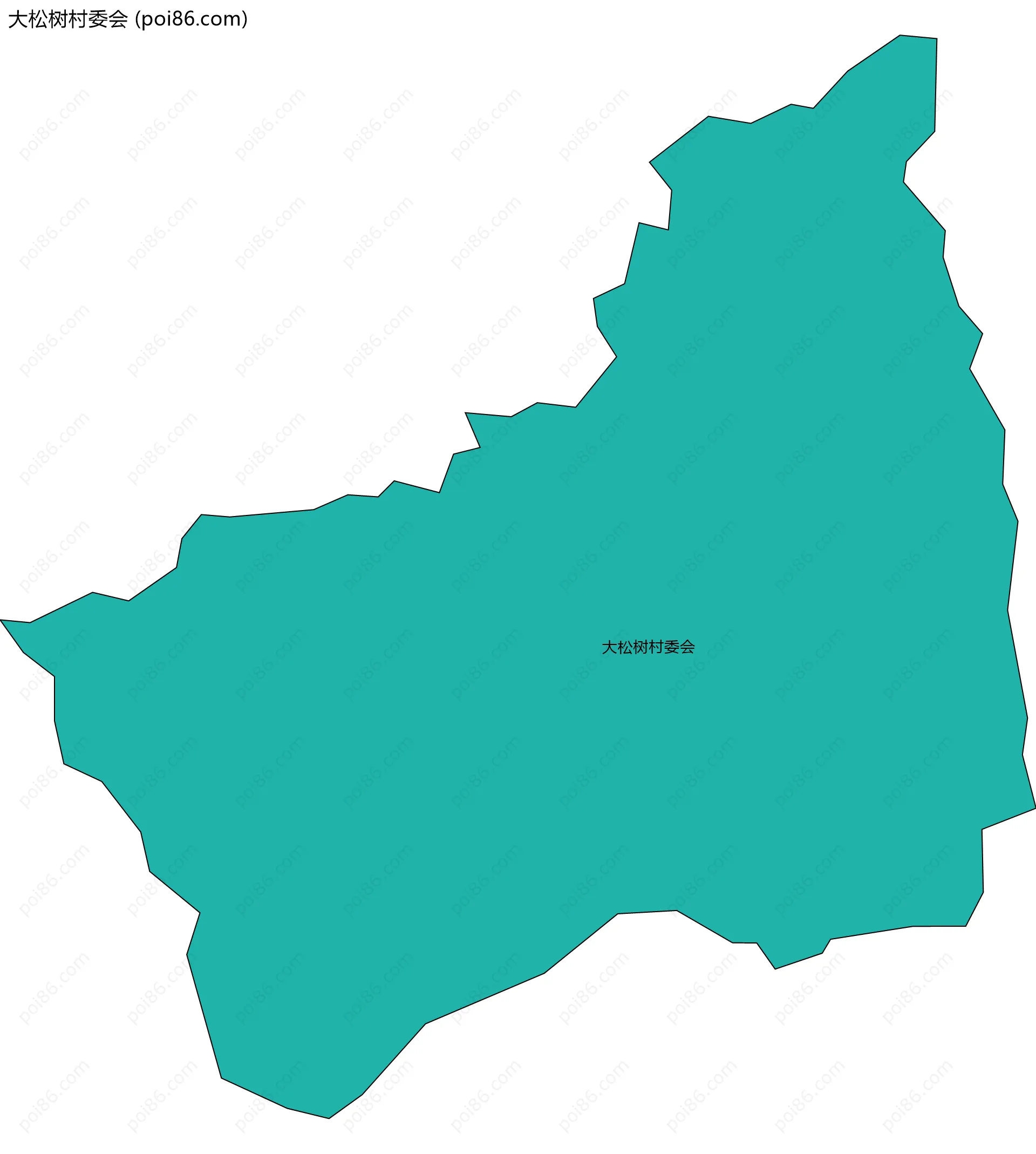 大松树村委会边界地图