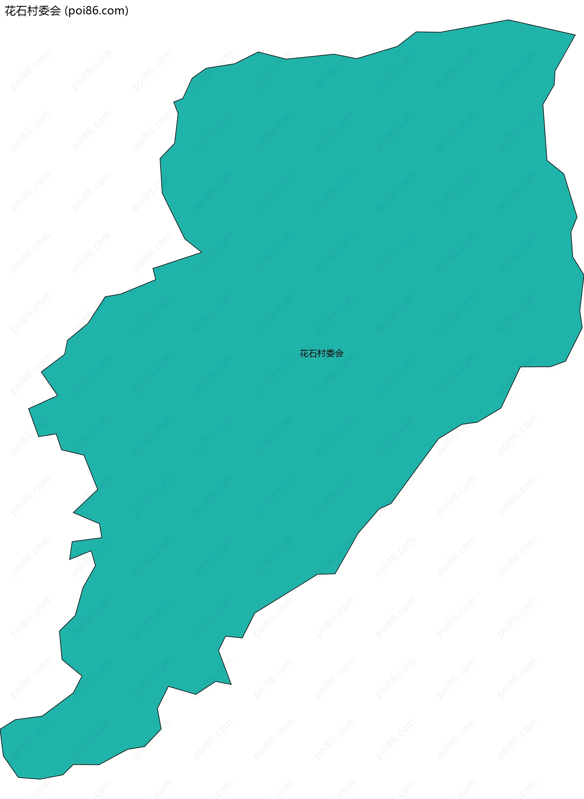 花石村委会边界地图