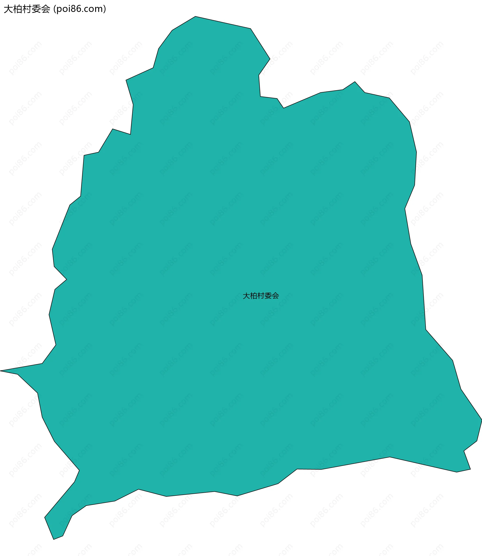 大柏村委会边界地图