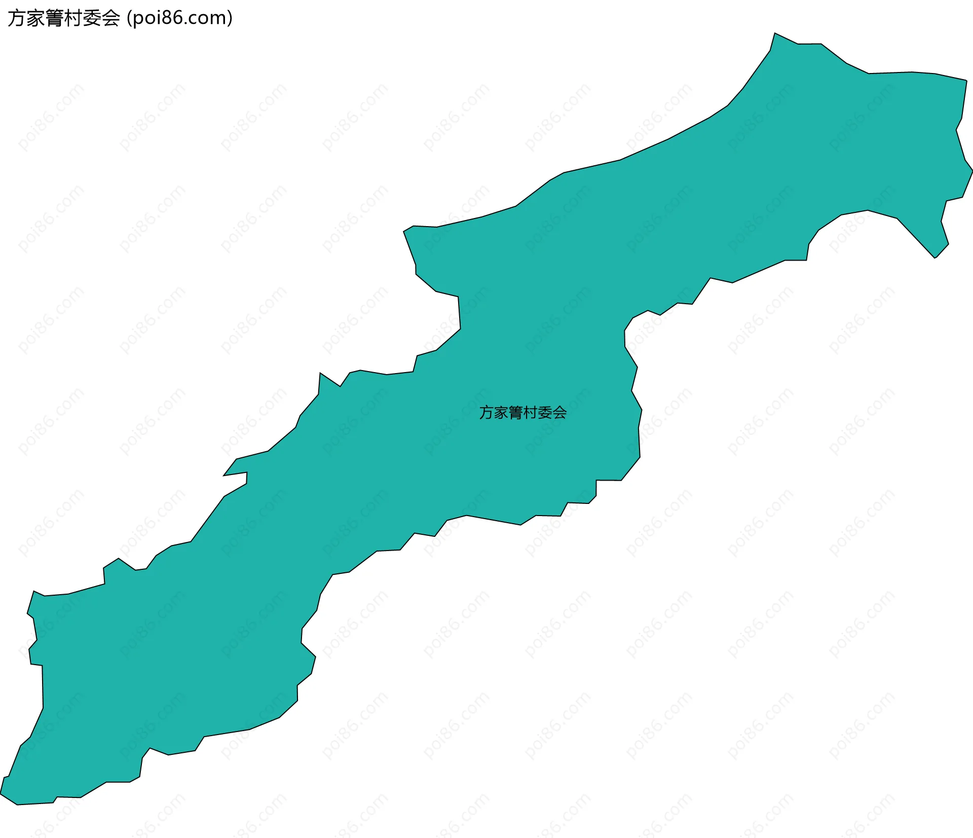 方家箐村委会边界地图
