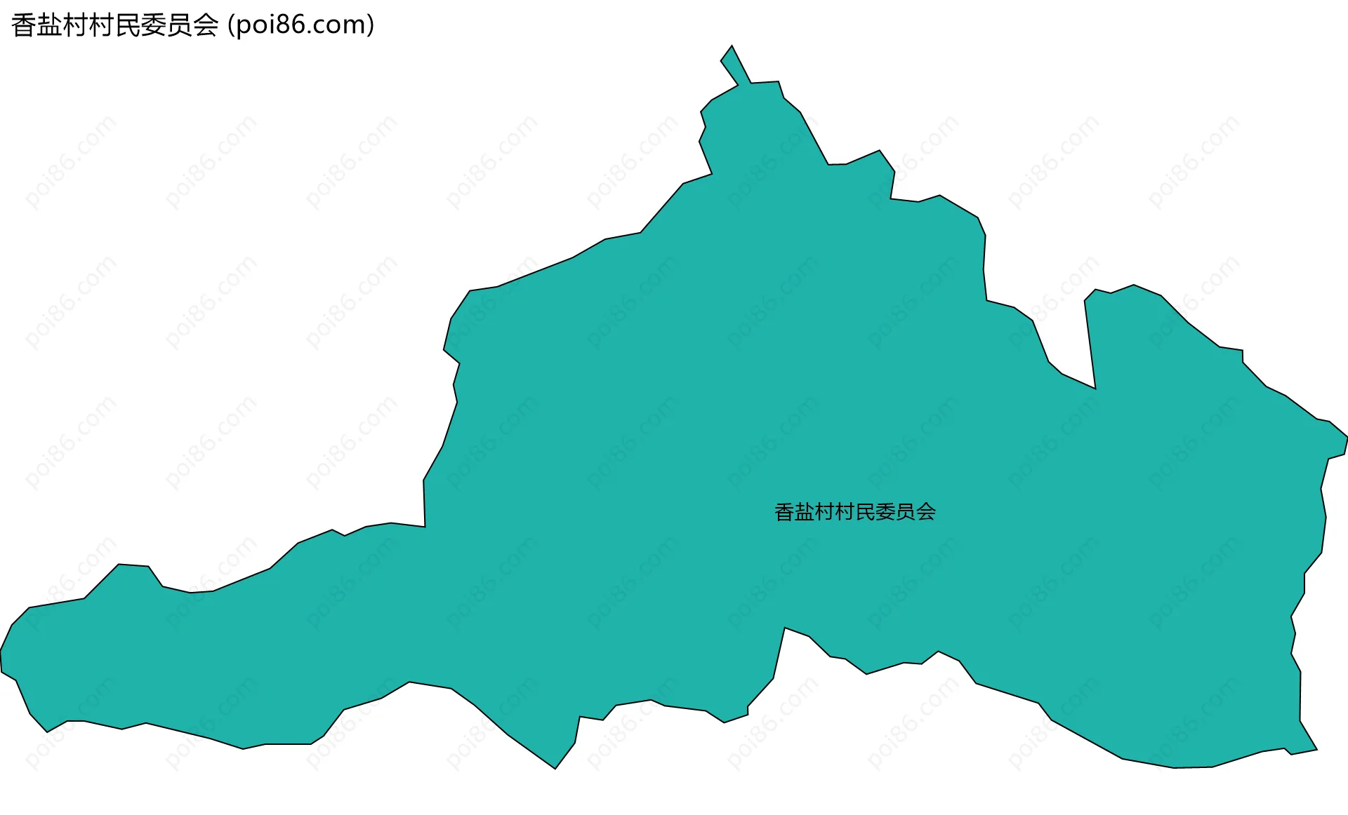 香盐村村民委员会边界地图