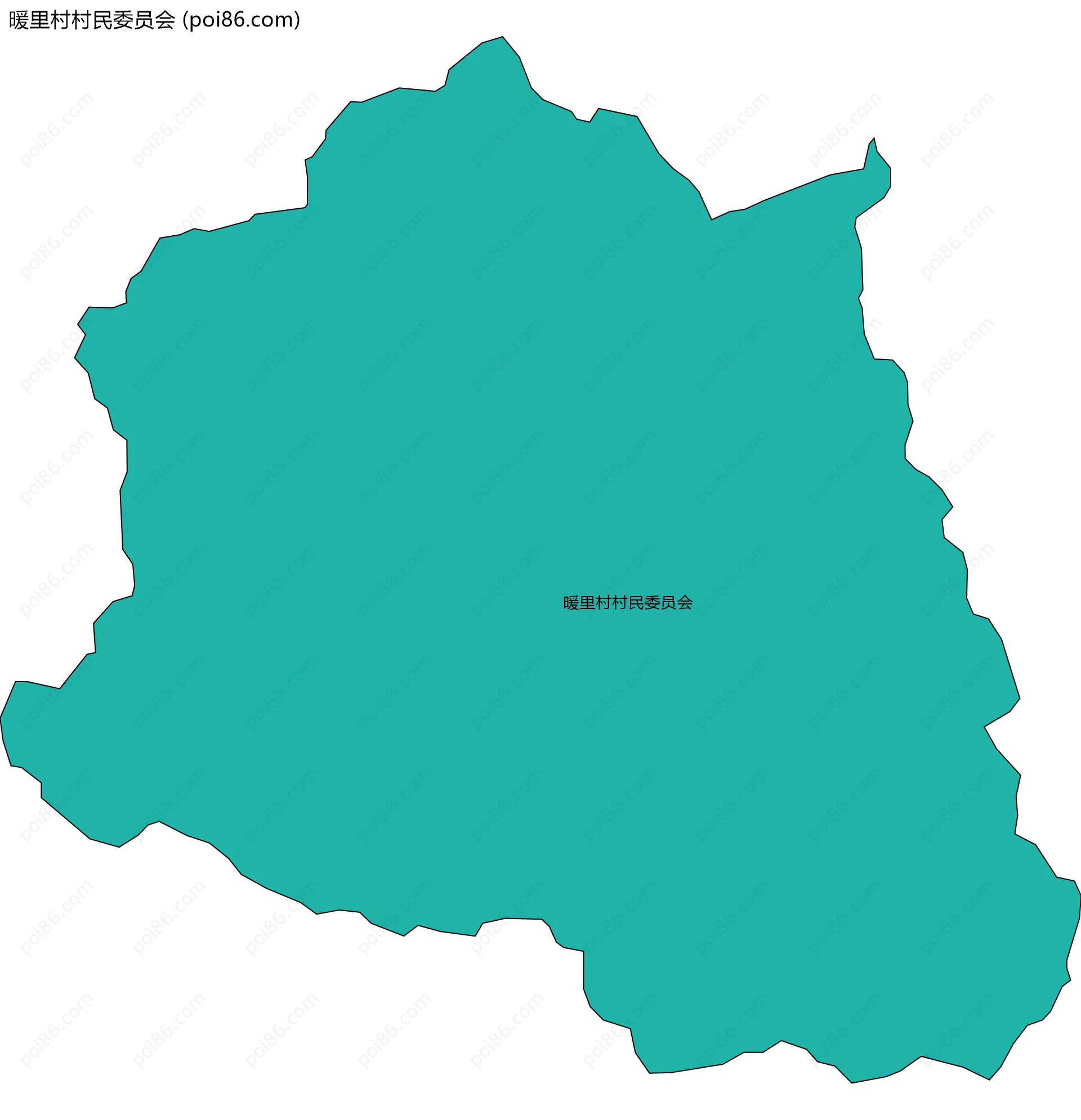 暖里村村民委员会边界地图