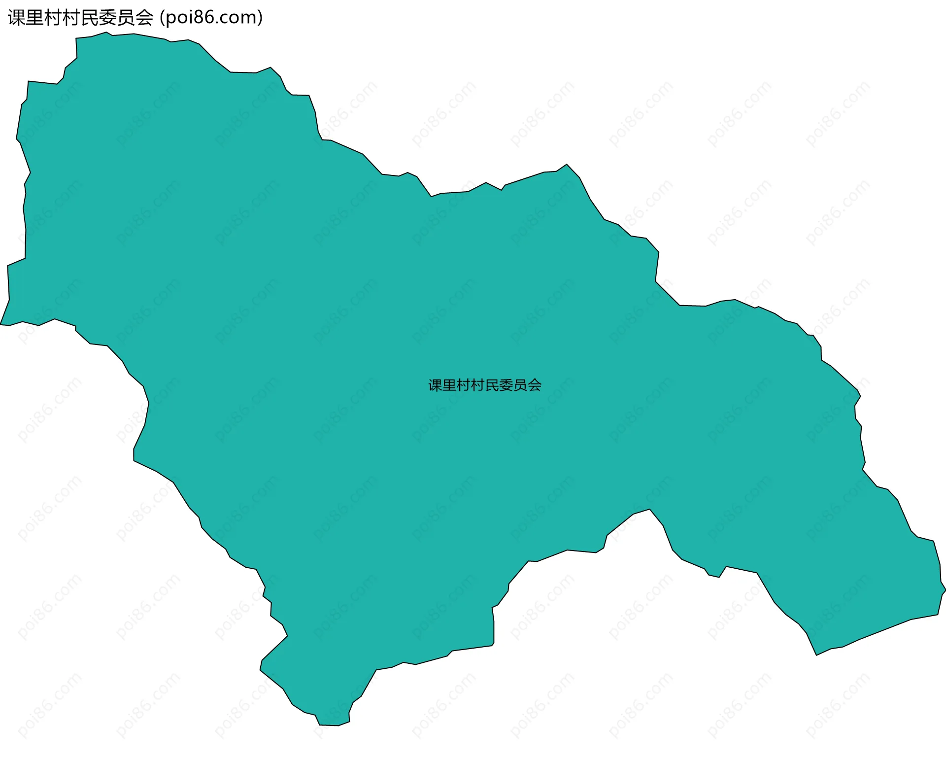 课里村村民委员会边界地图