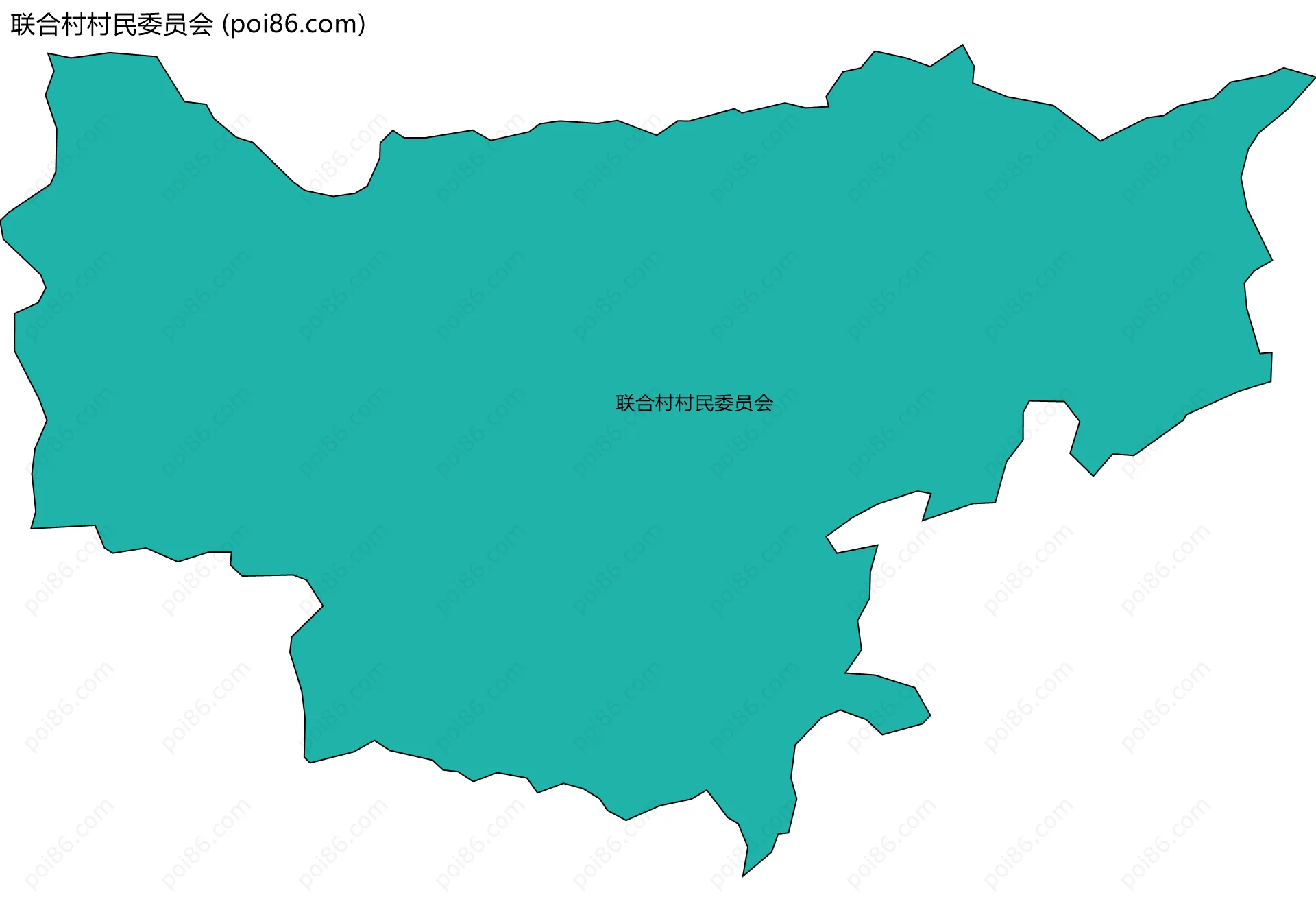 联合村村民委员会边界地图