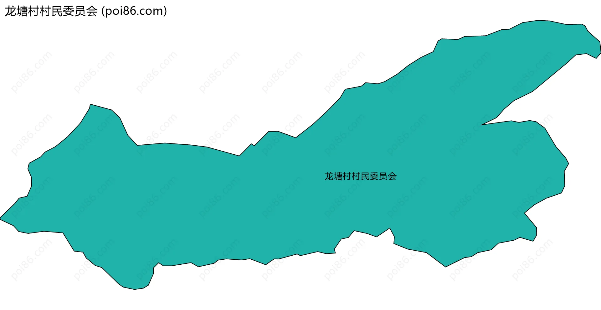 龙塘村村民委员会边界地图