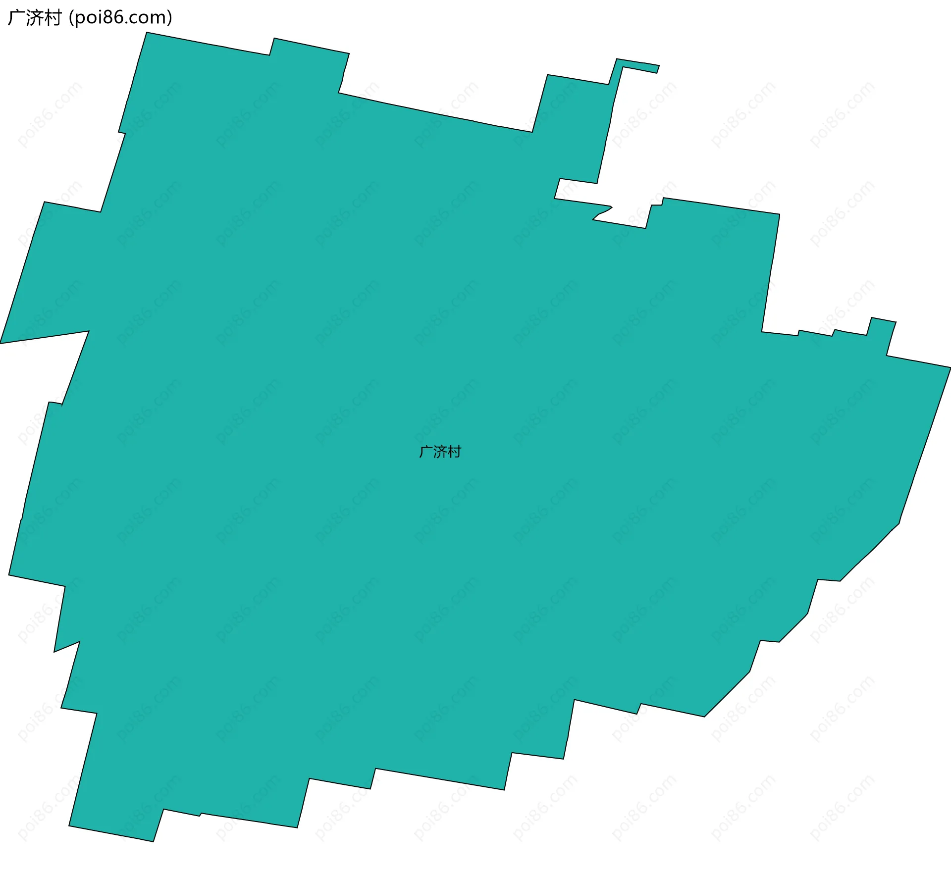 广济村边界地图