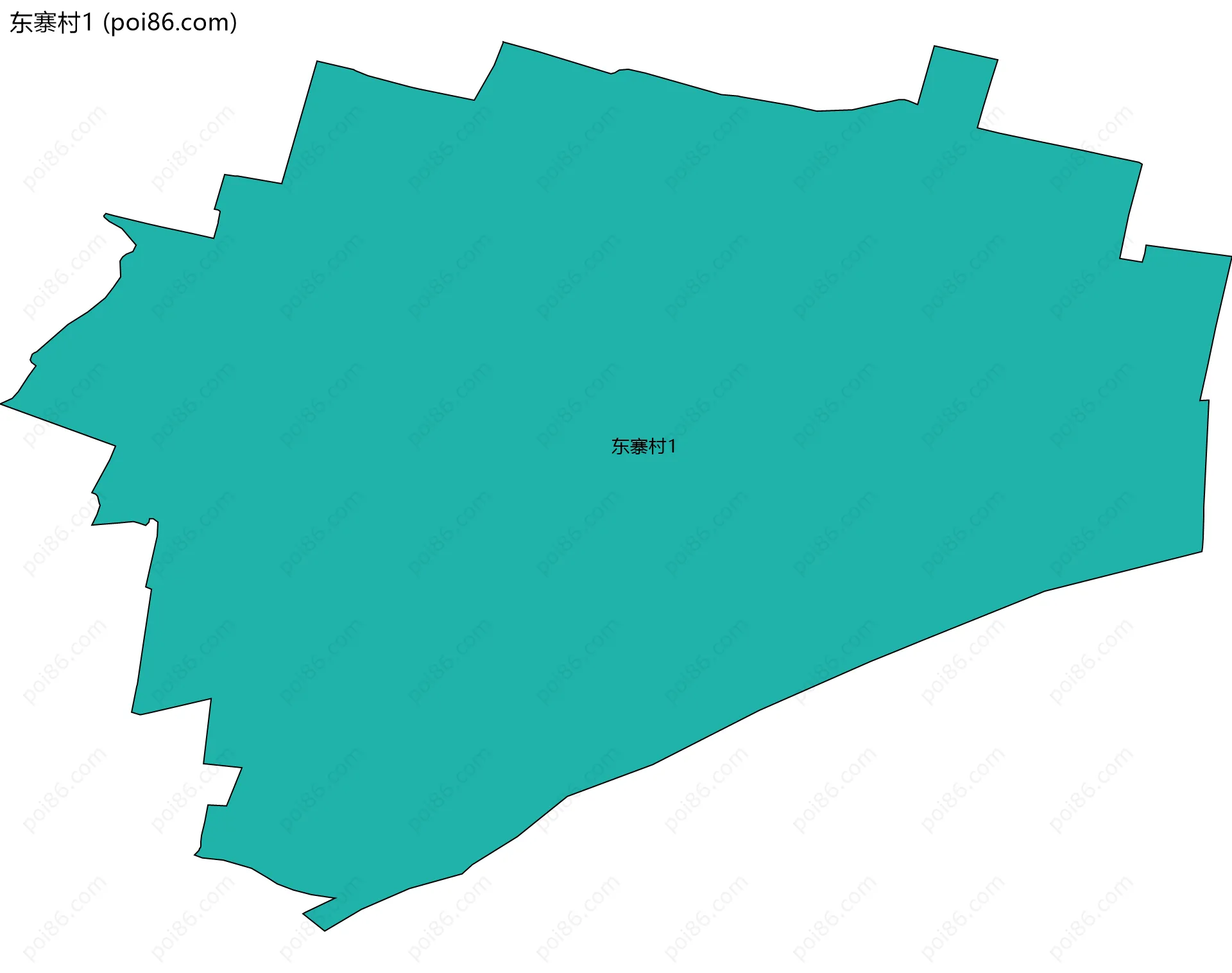 东寨村1边界地图