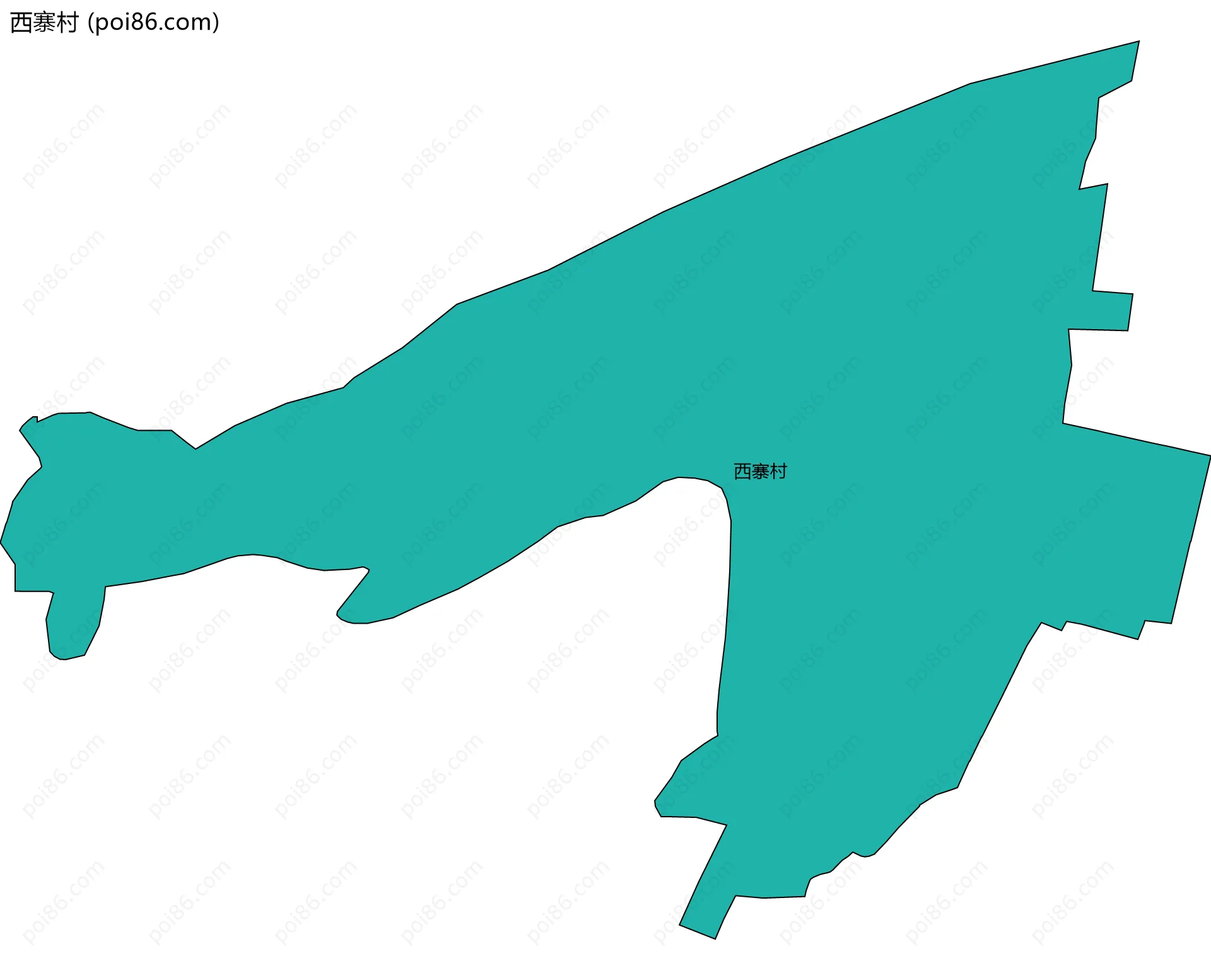 西寨村边界地图