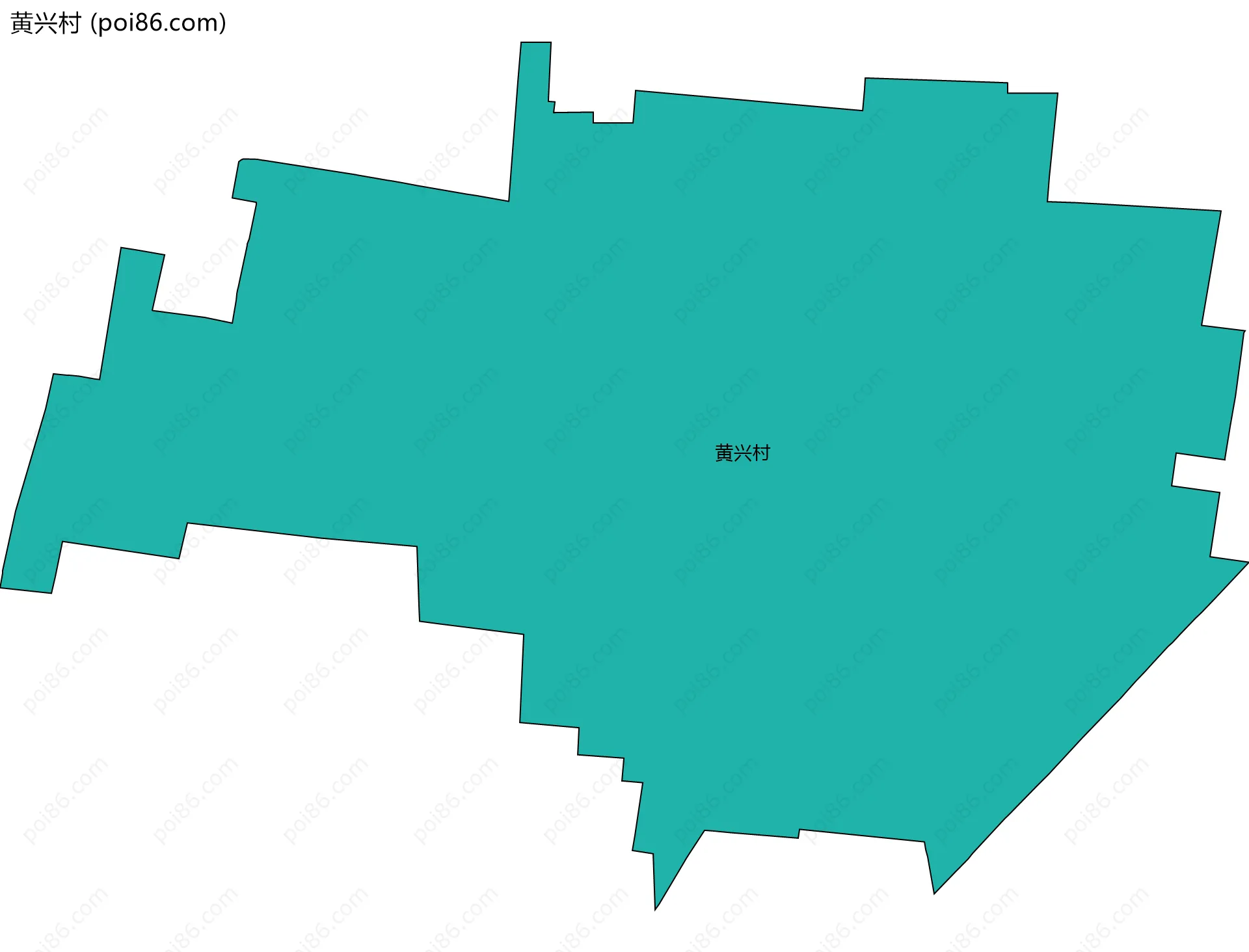 黄兴村边界地图