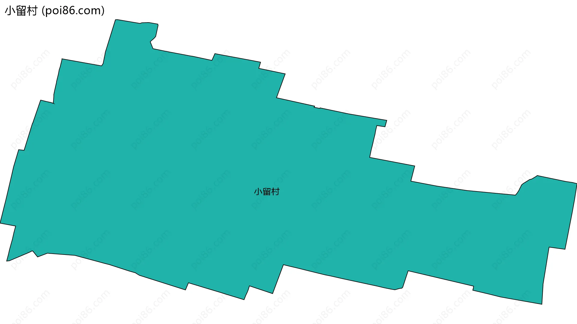 小留村边界地图
