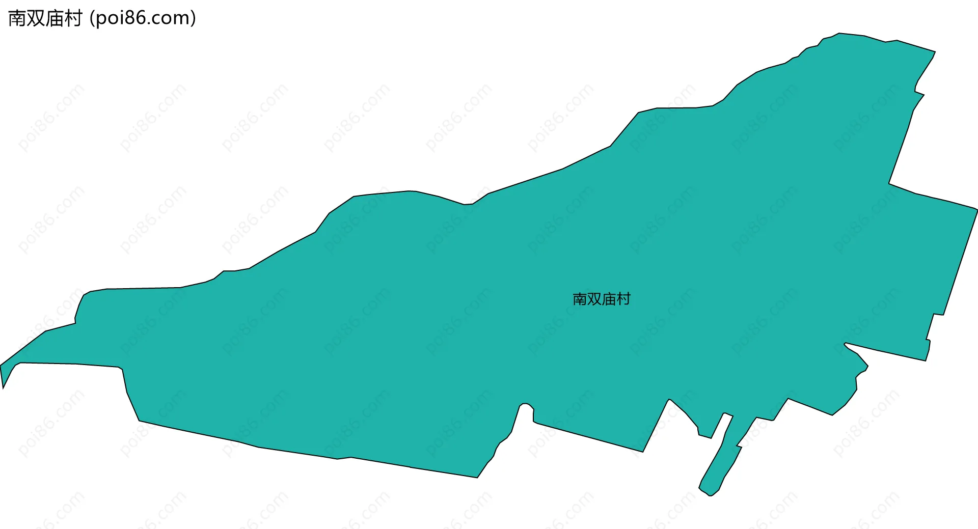 南双庙村边界地图