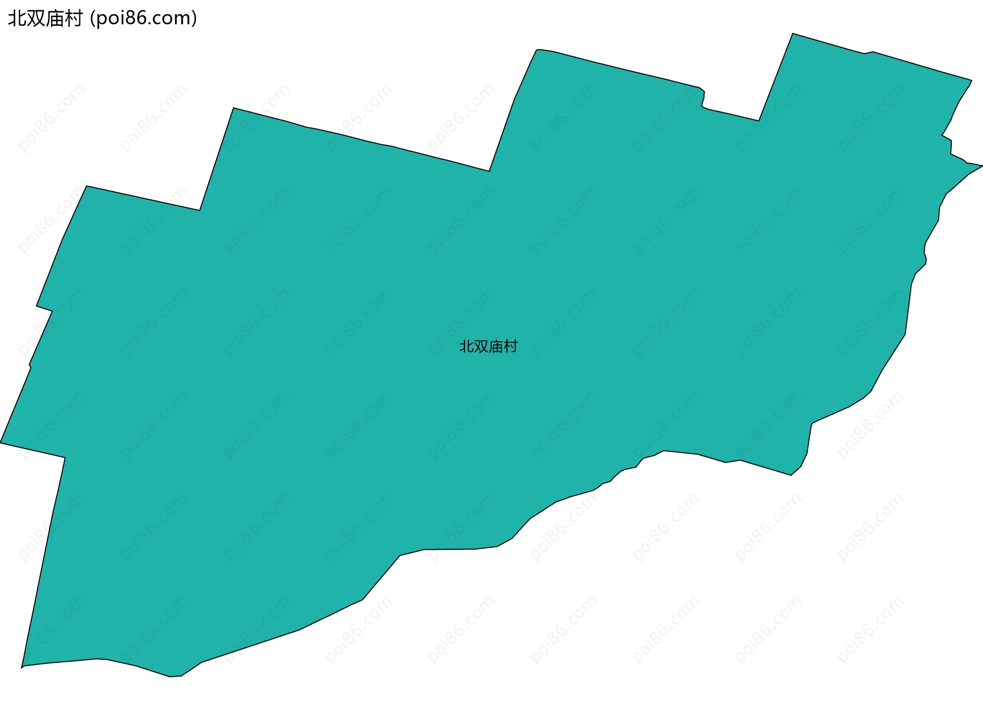 北双庙村边界地图