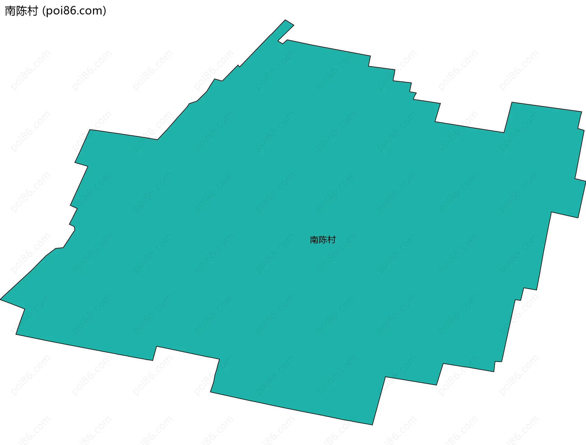 南陈村边界地图