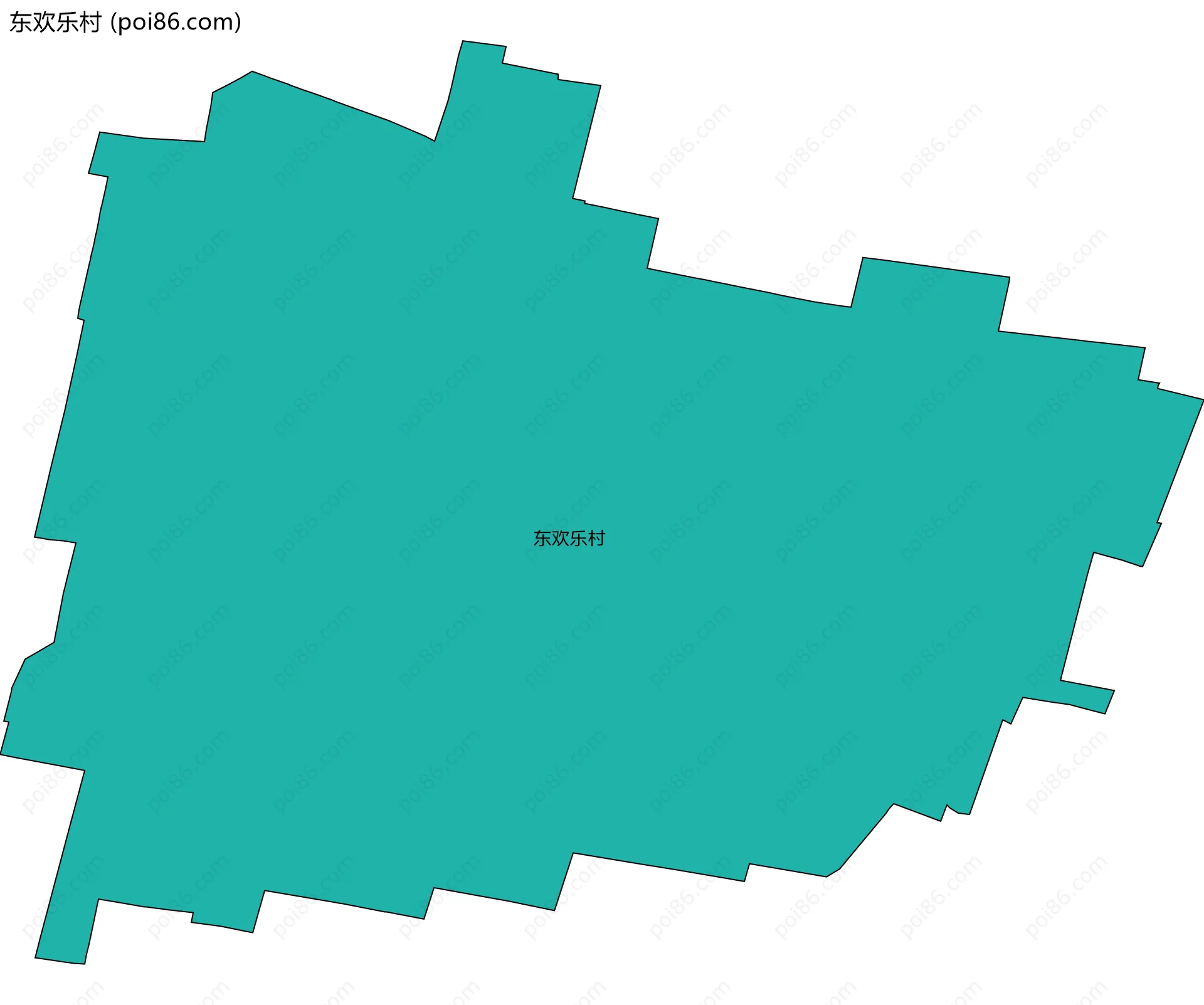 东欢乐村边界地图
