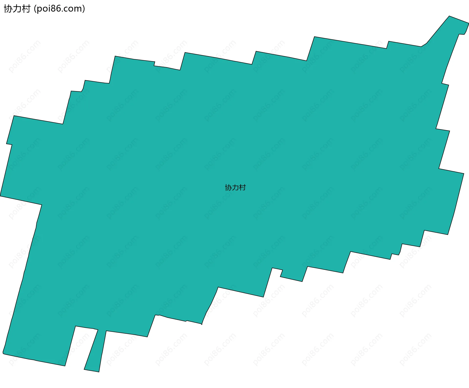 协力村边界地图