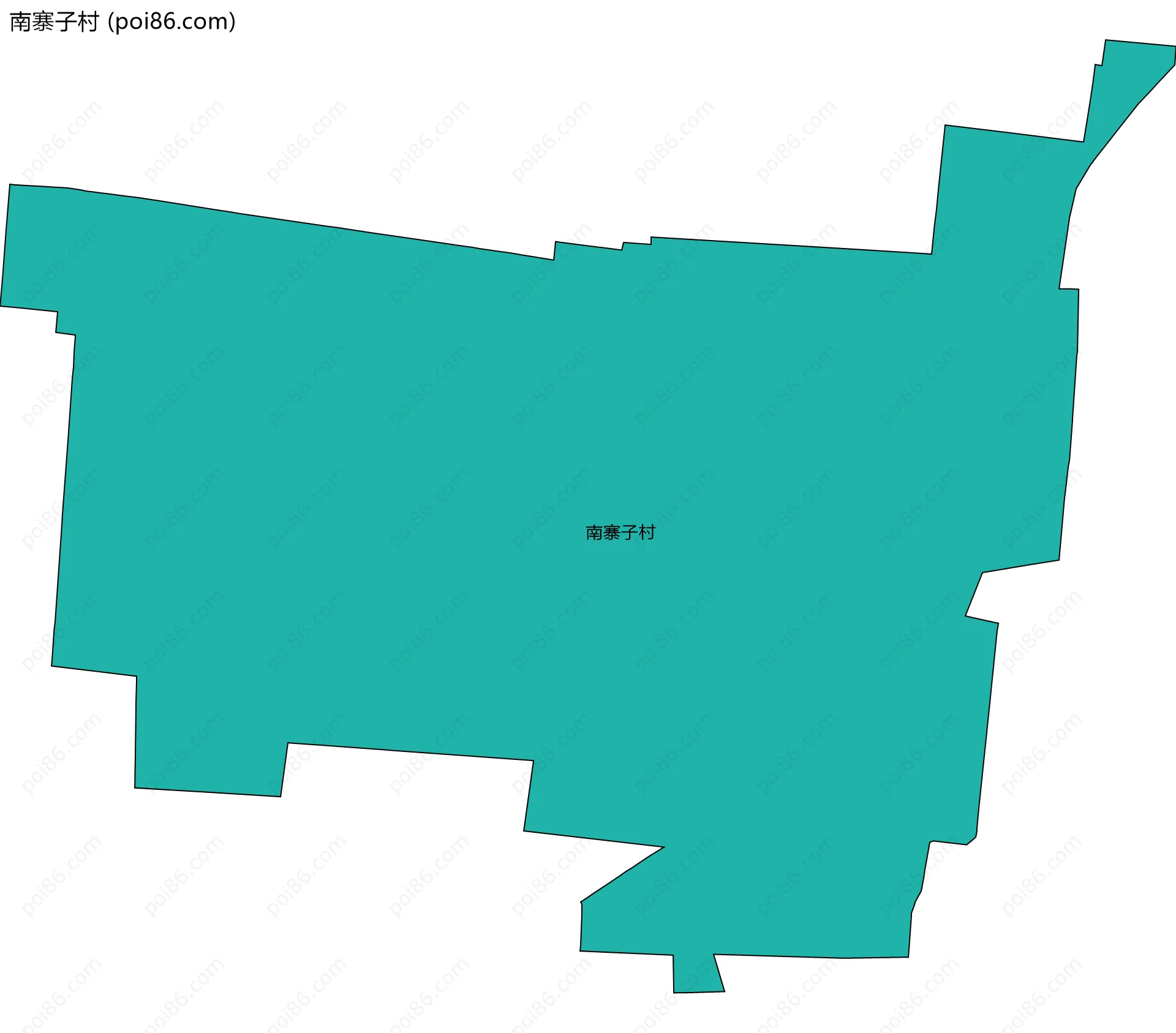 南寨子村边界地图