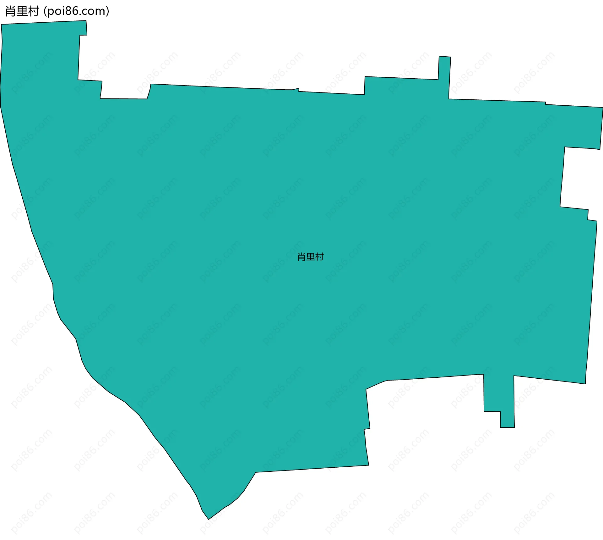 肖里村边界地图