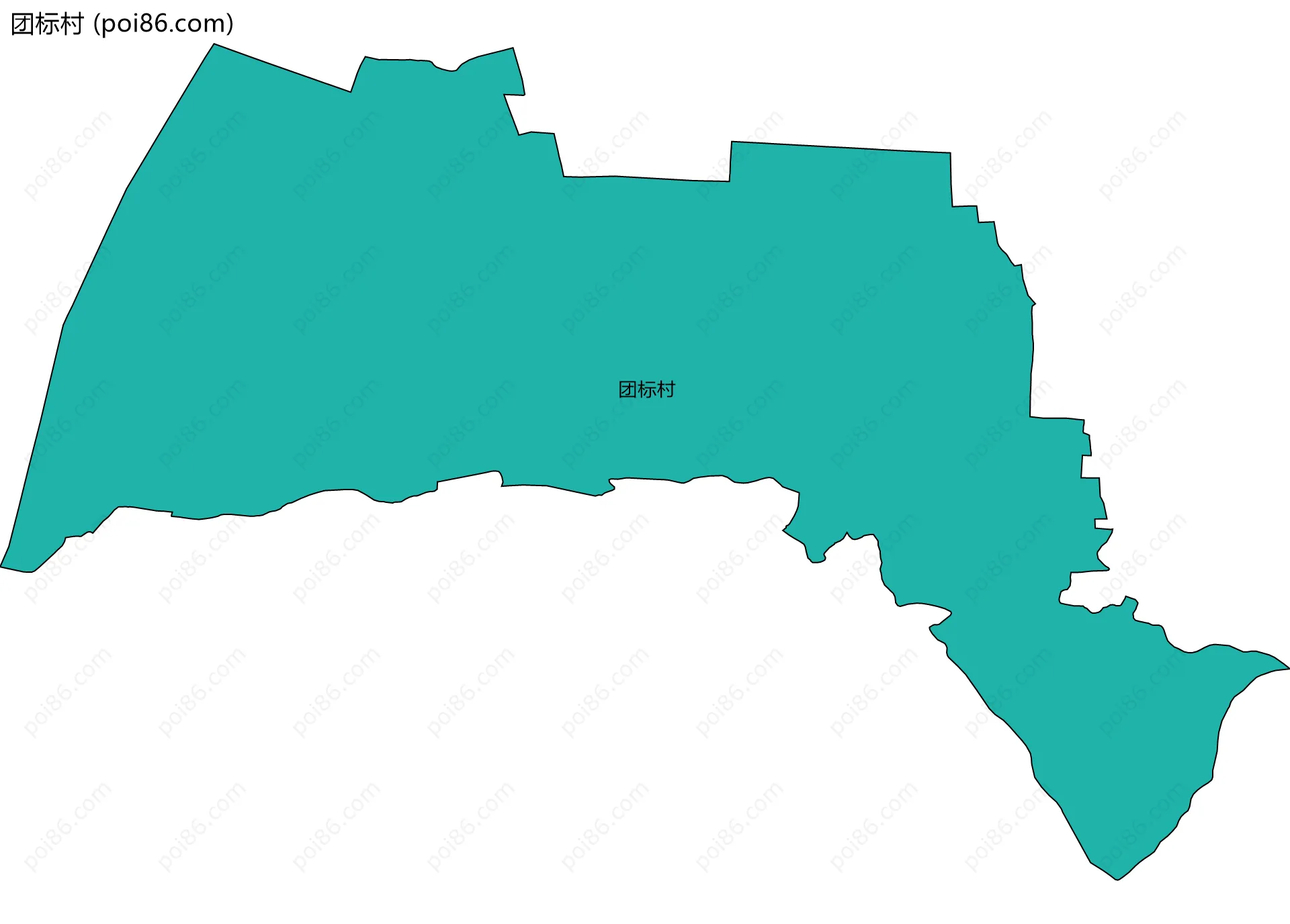 团标村边界地图