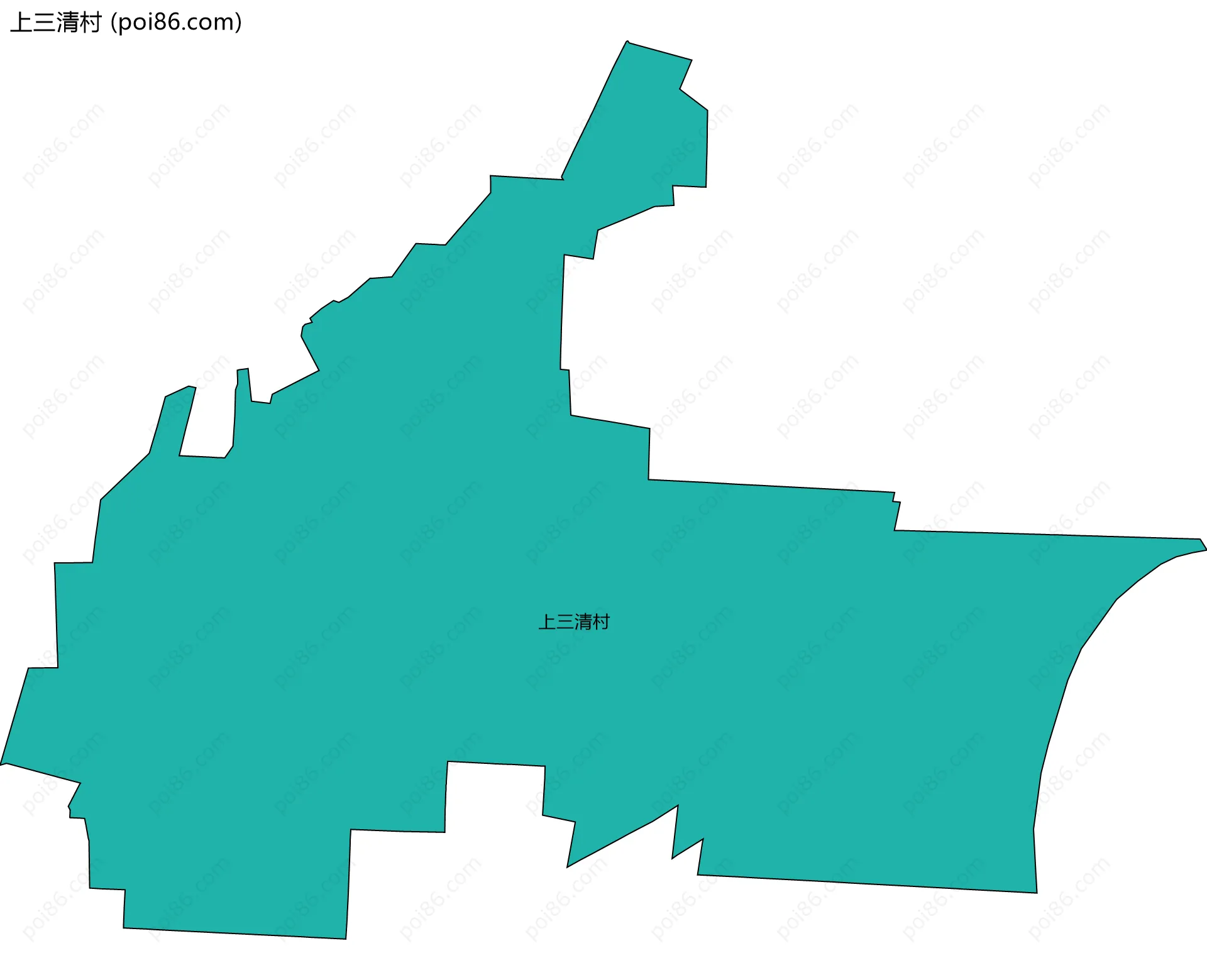 上三清村边界地图