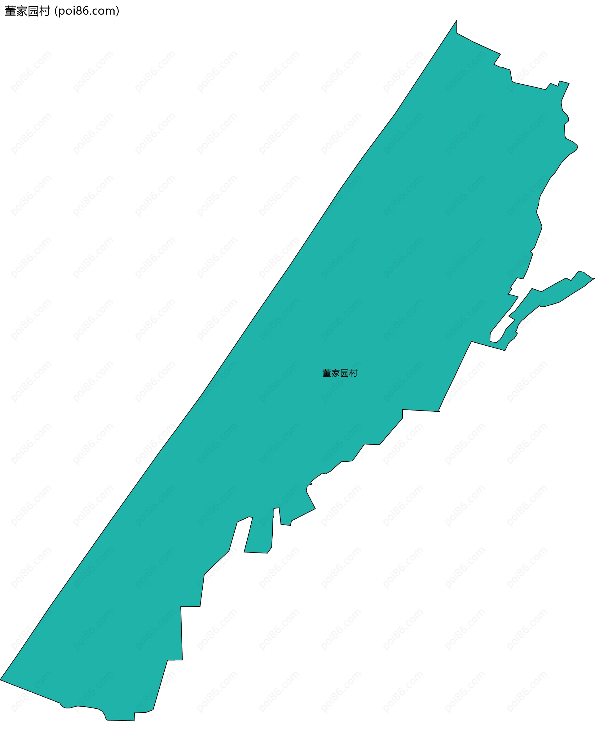 董家园村边界地图