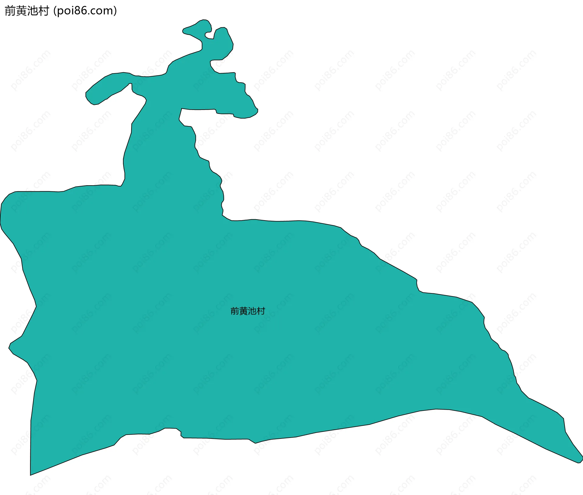 前黄池村边界地图