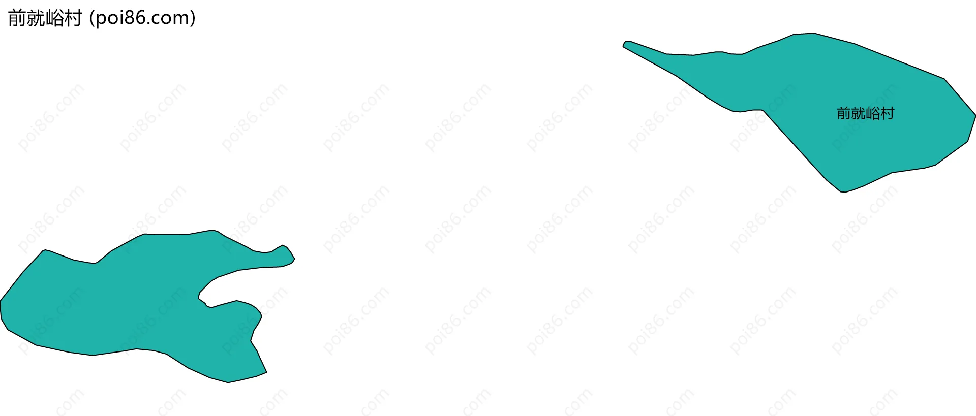 前就峪村边界地图