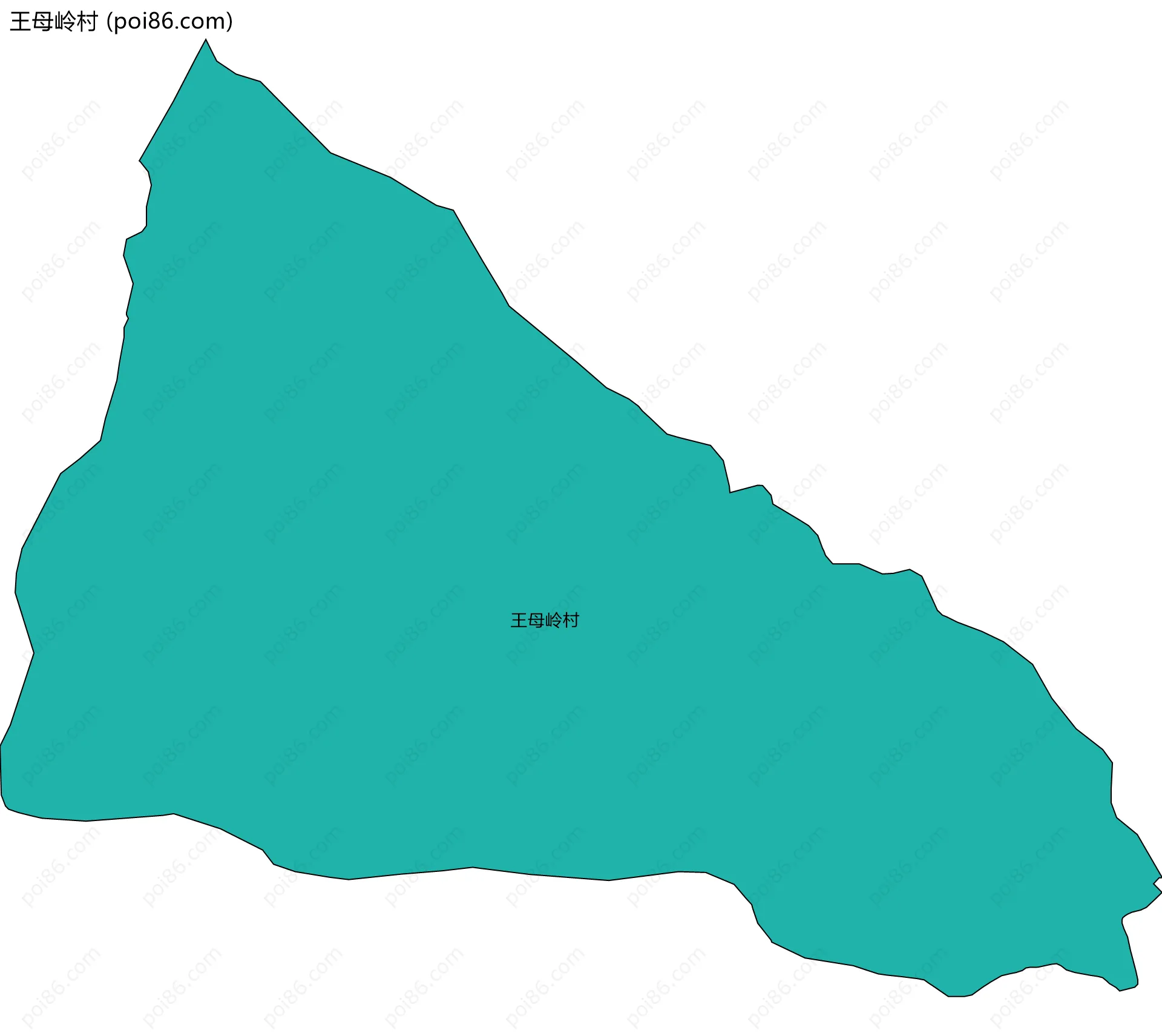王母岭村边界地图