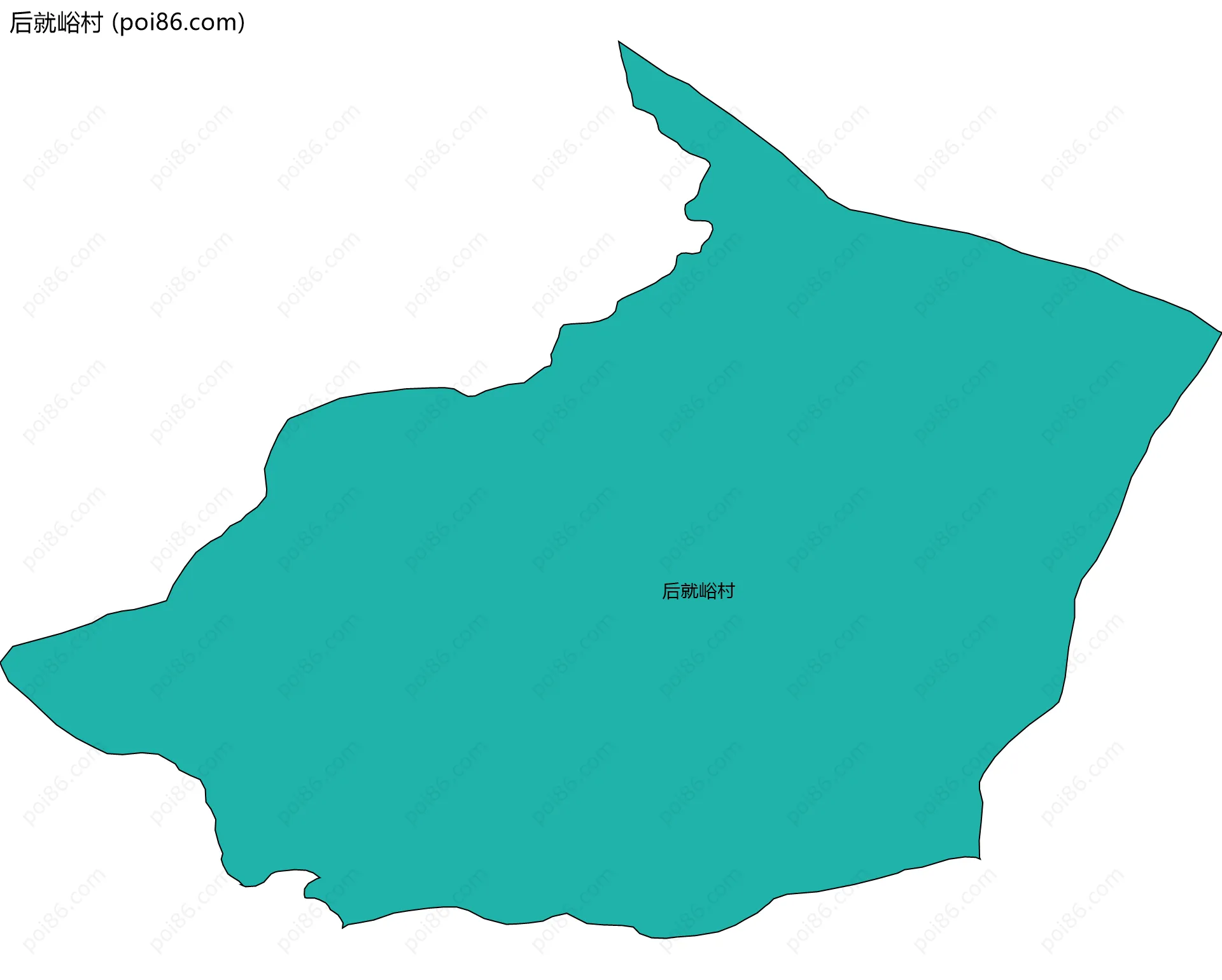 后就峪村边界地图