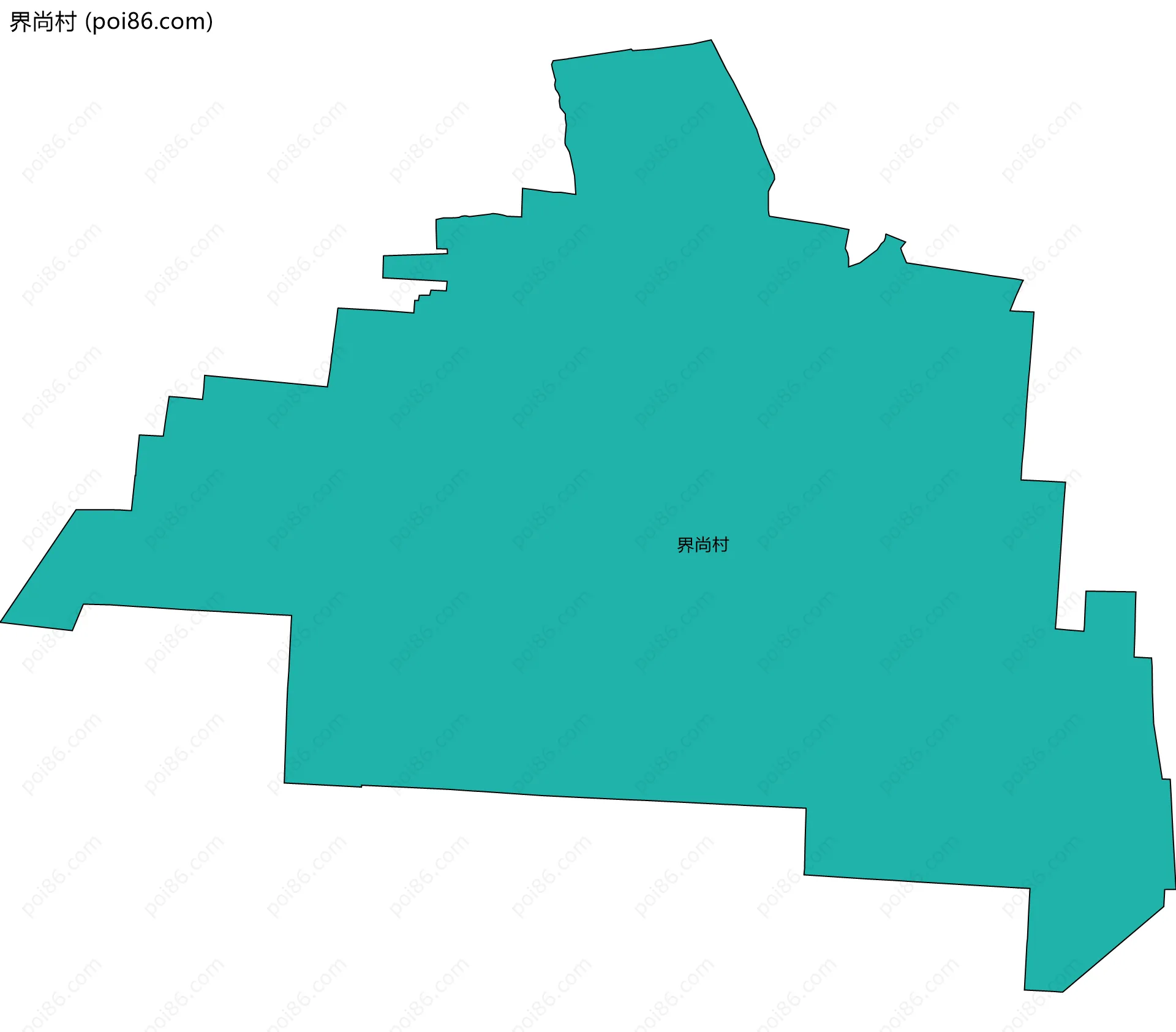 界尚村边界地图