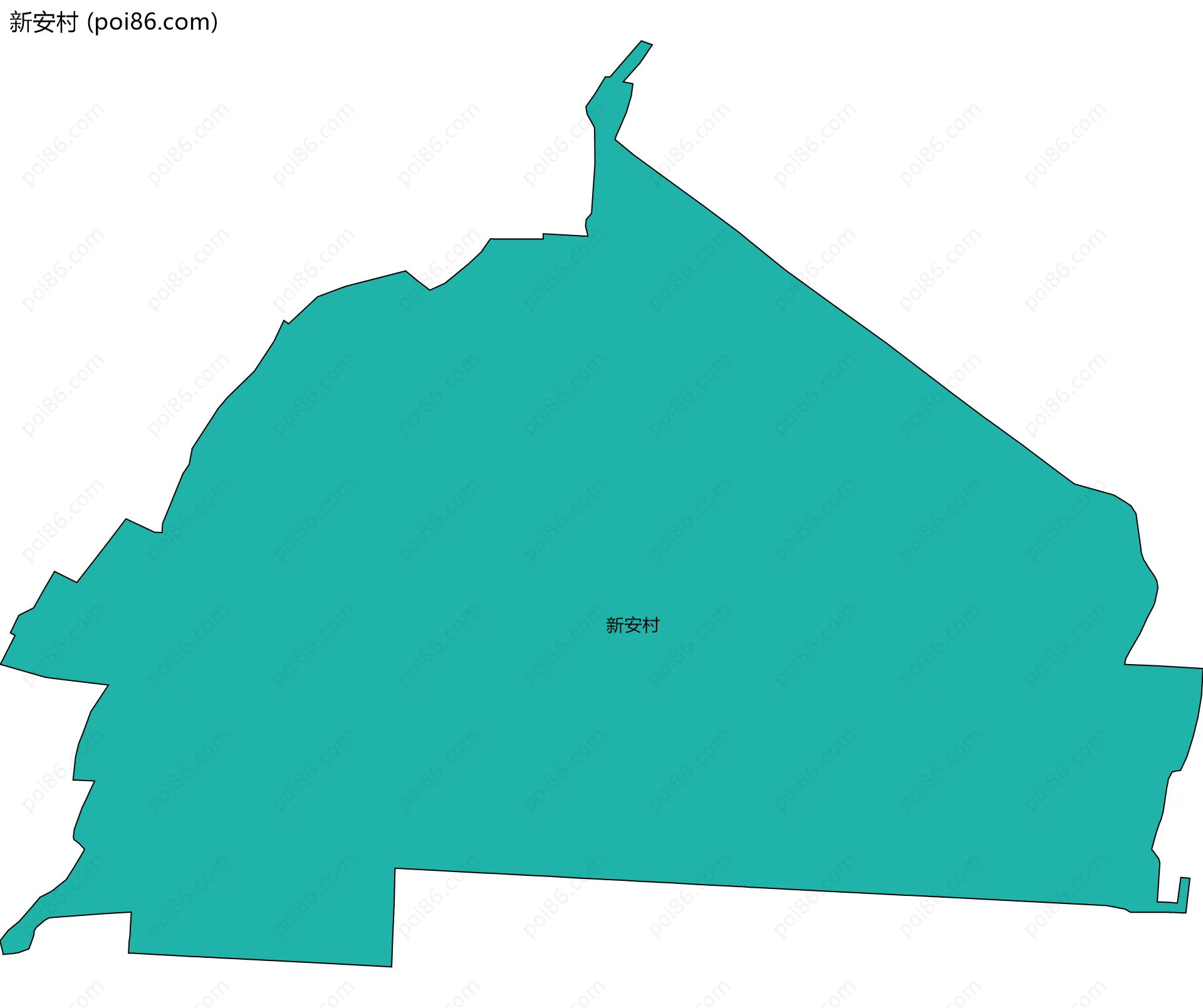 新安村边界地图