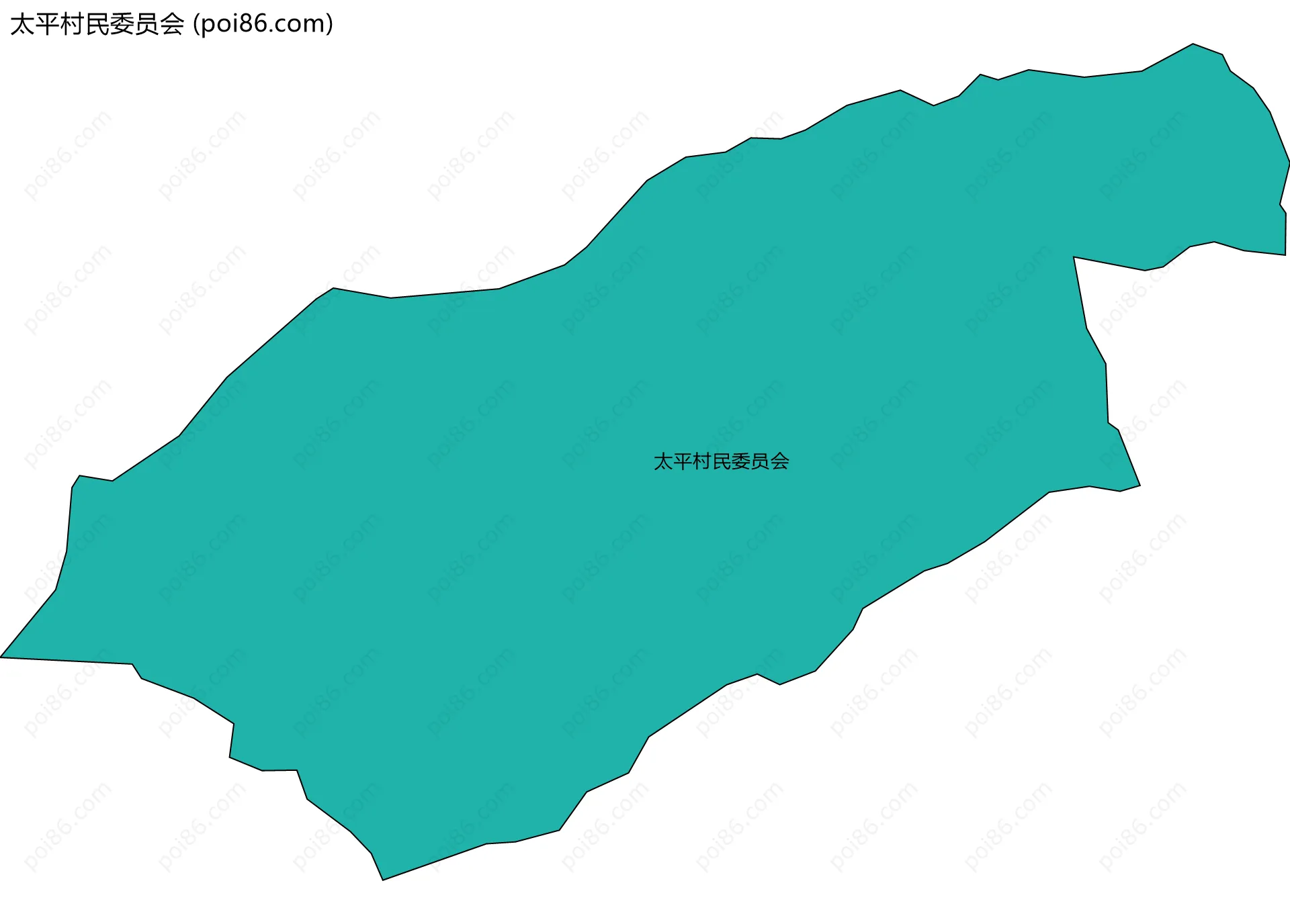 太平村民委员会边界地图