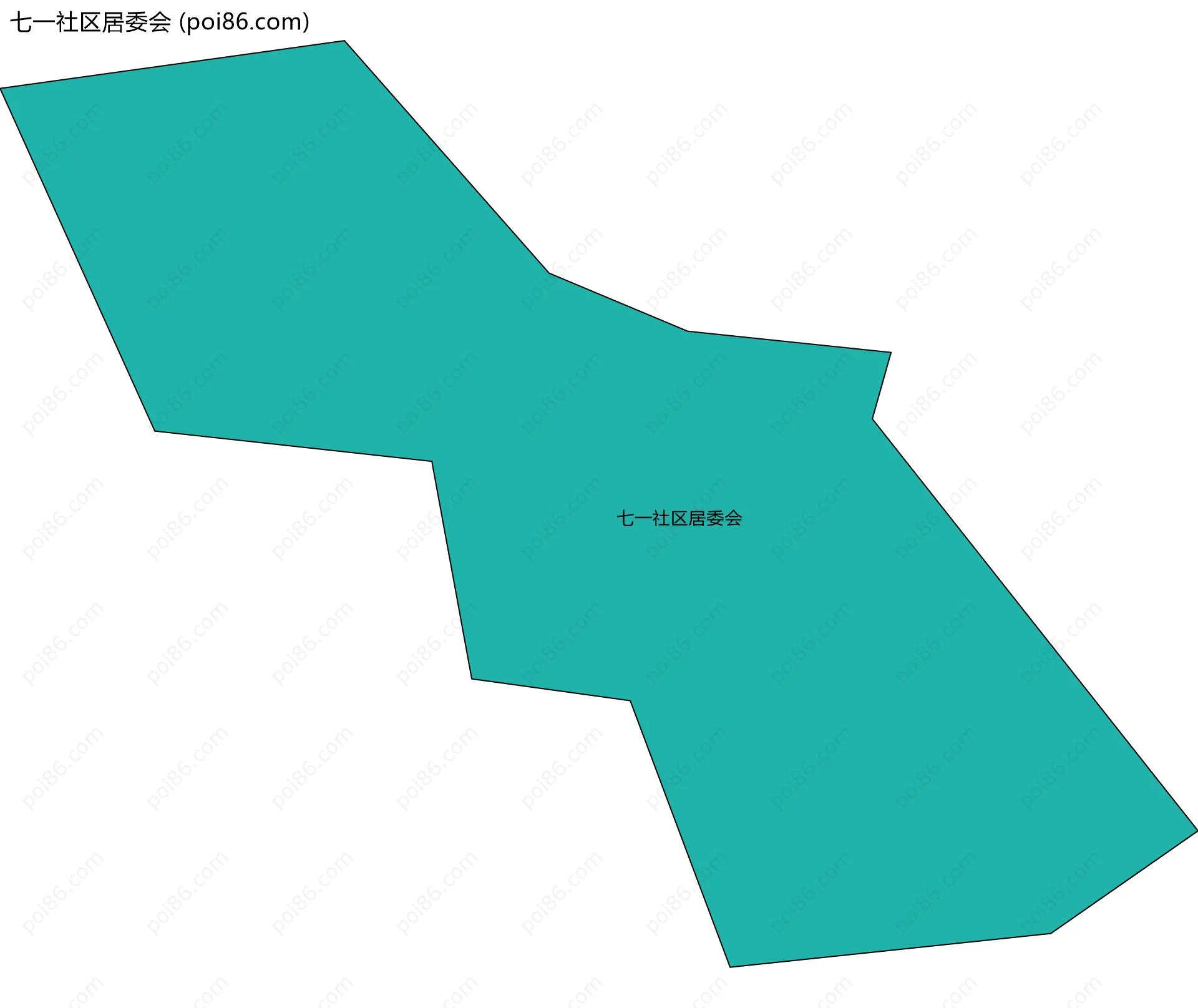 七一社区居委会边界地图