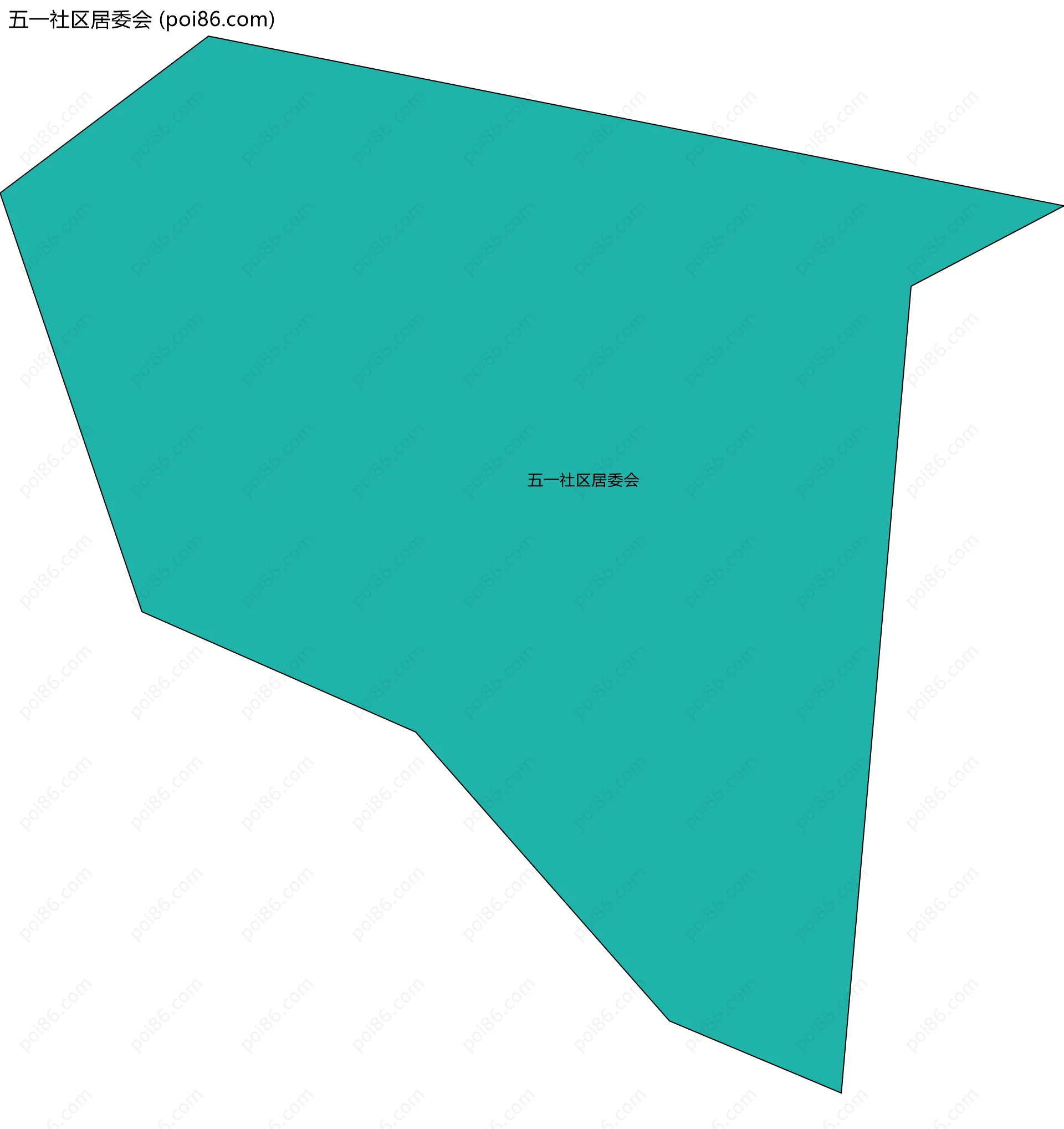 五一社区居委会边界地图