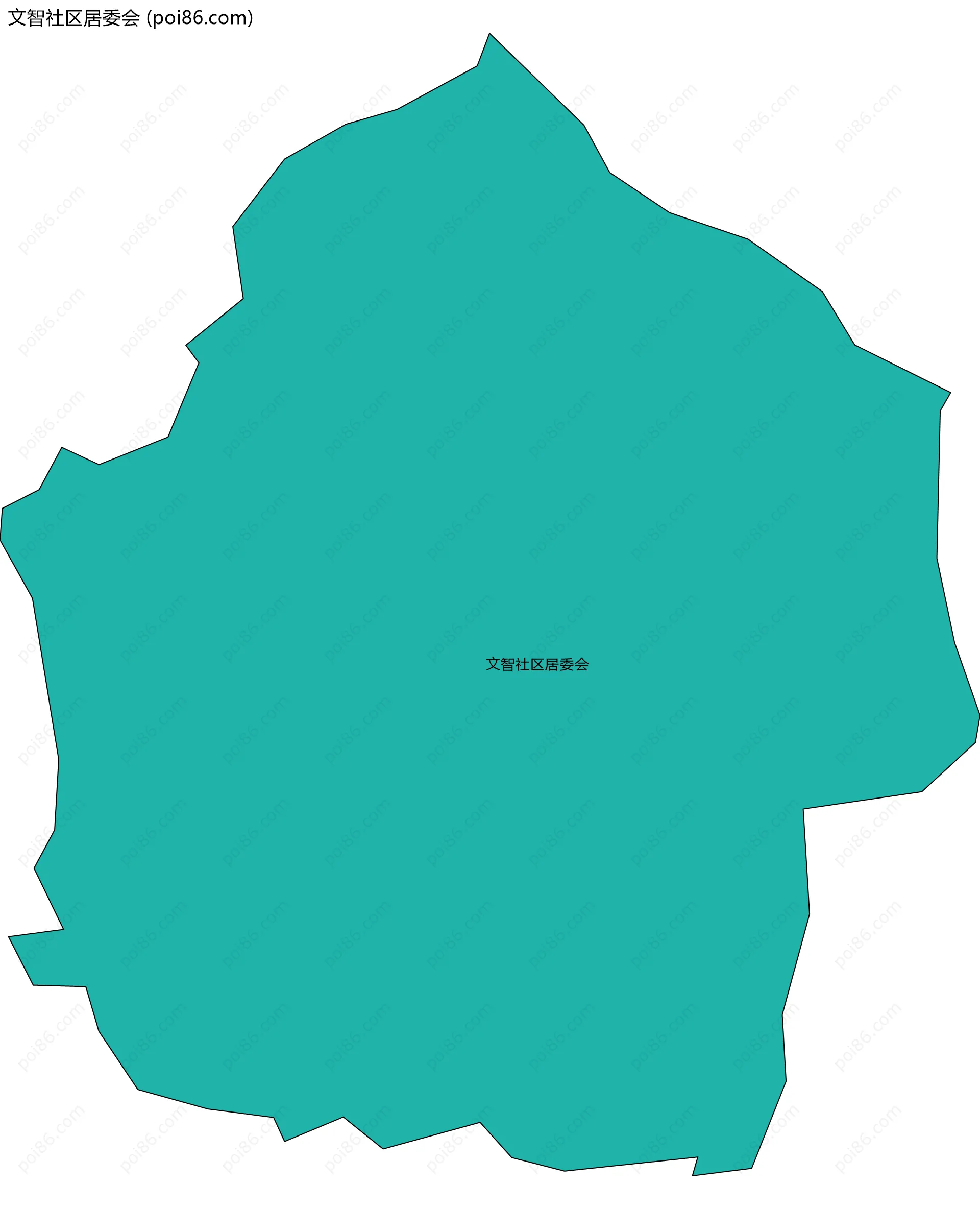 文智社区居委会边界地图