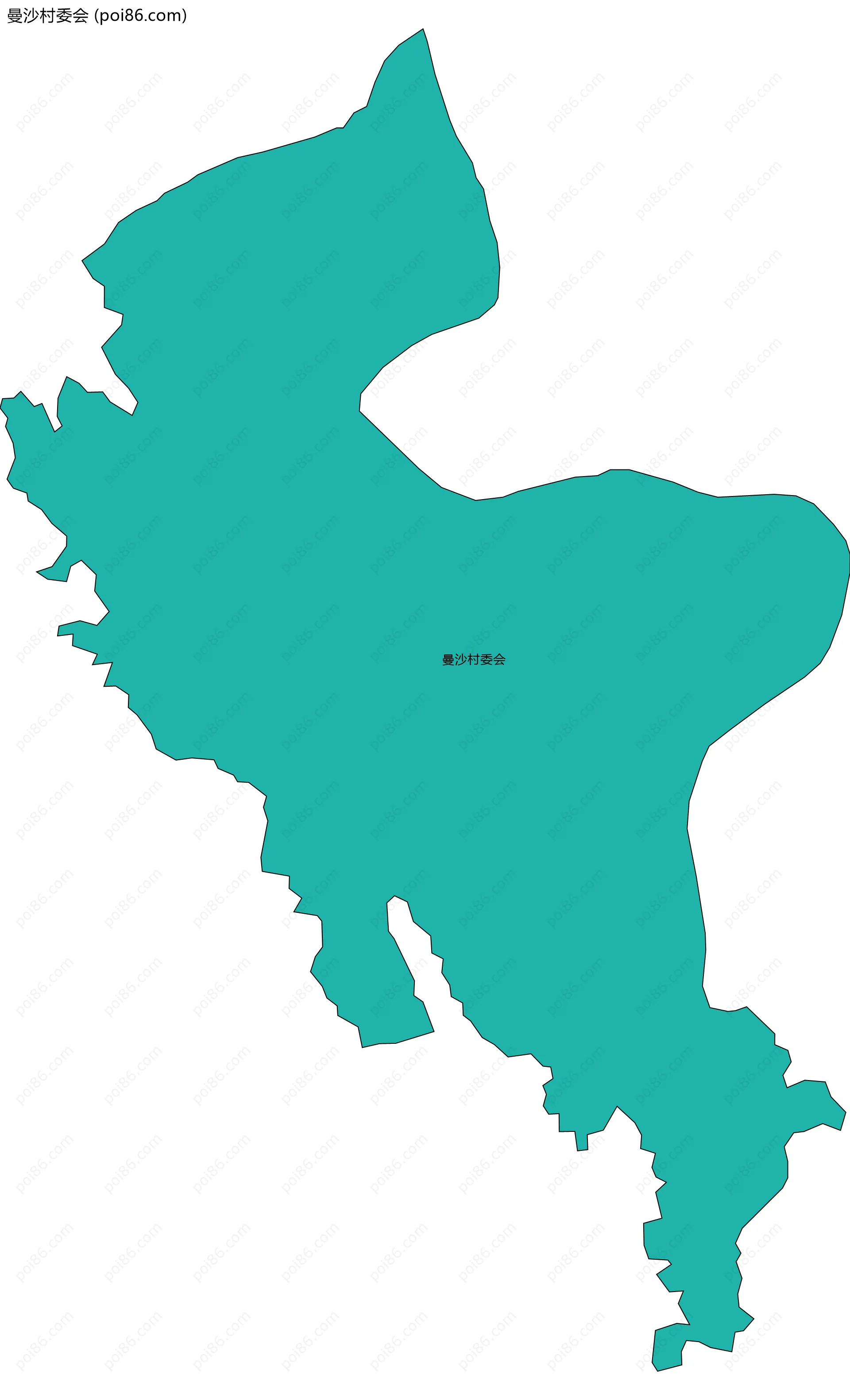 曼沙村委会边界地图