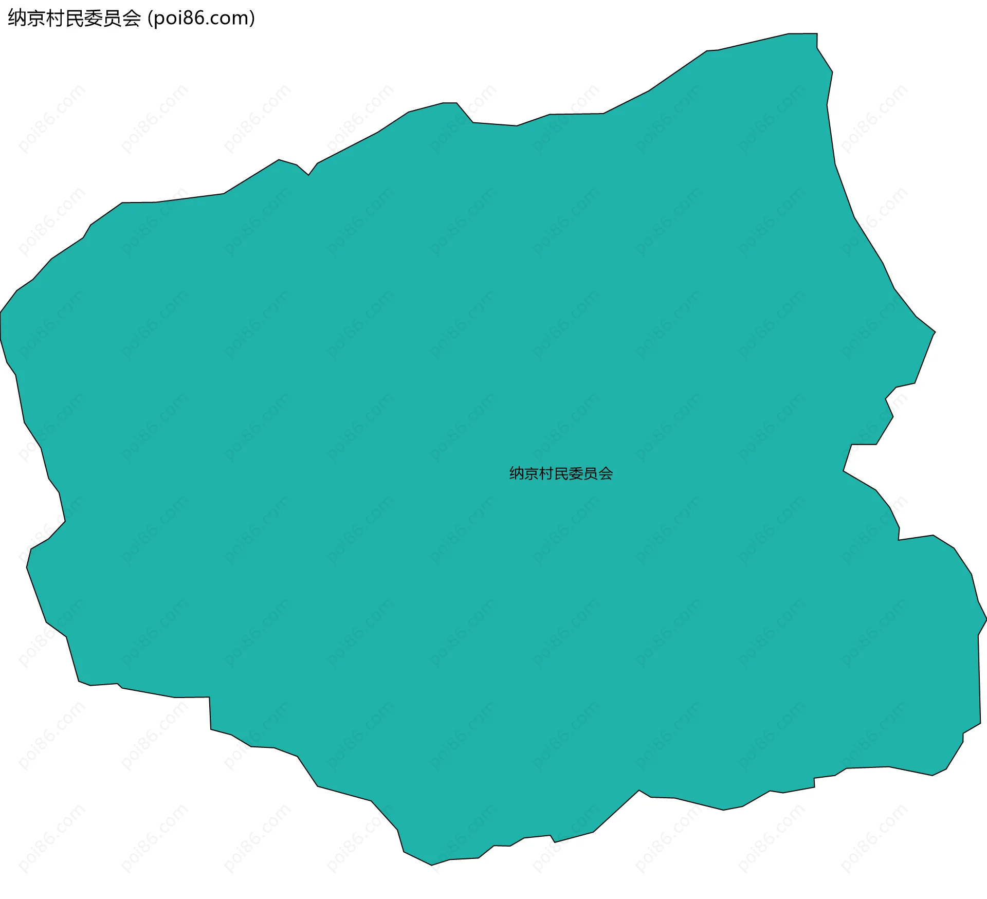 纳京村民委员会边界地图
