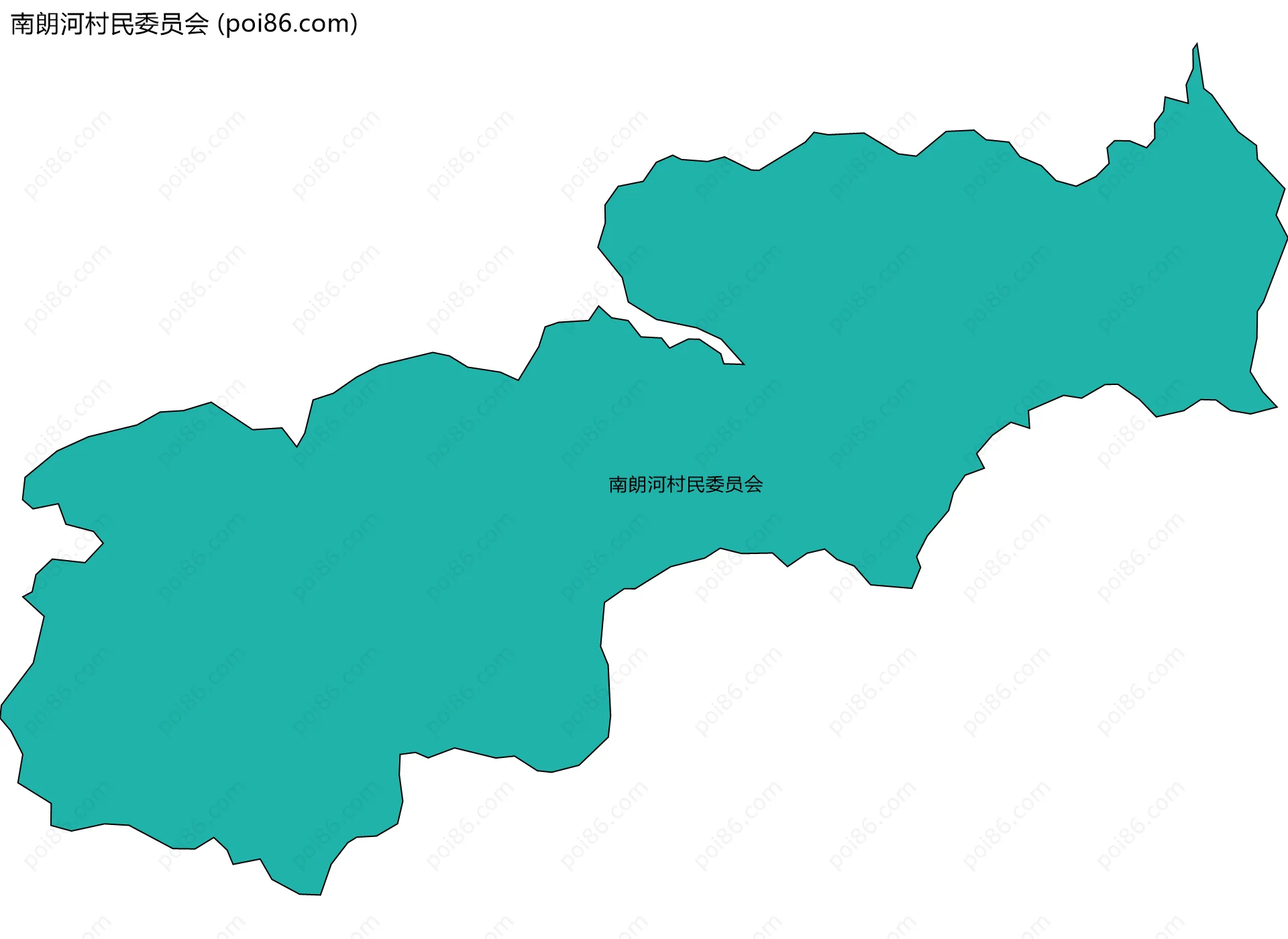 南朗河村民委员会边界地图
