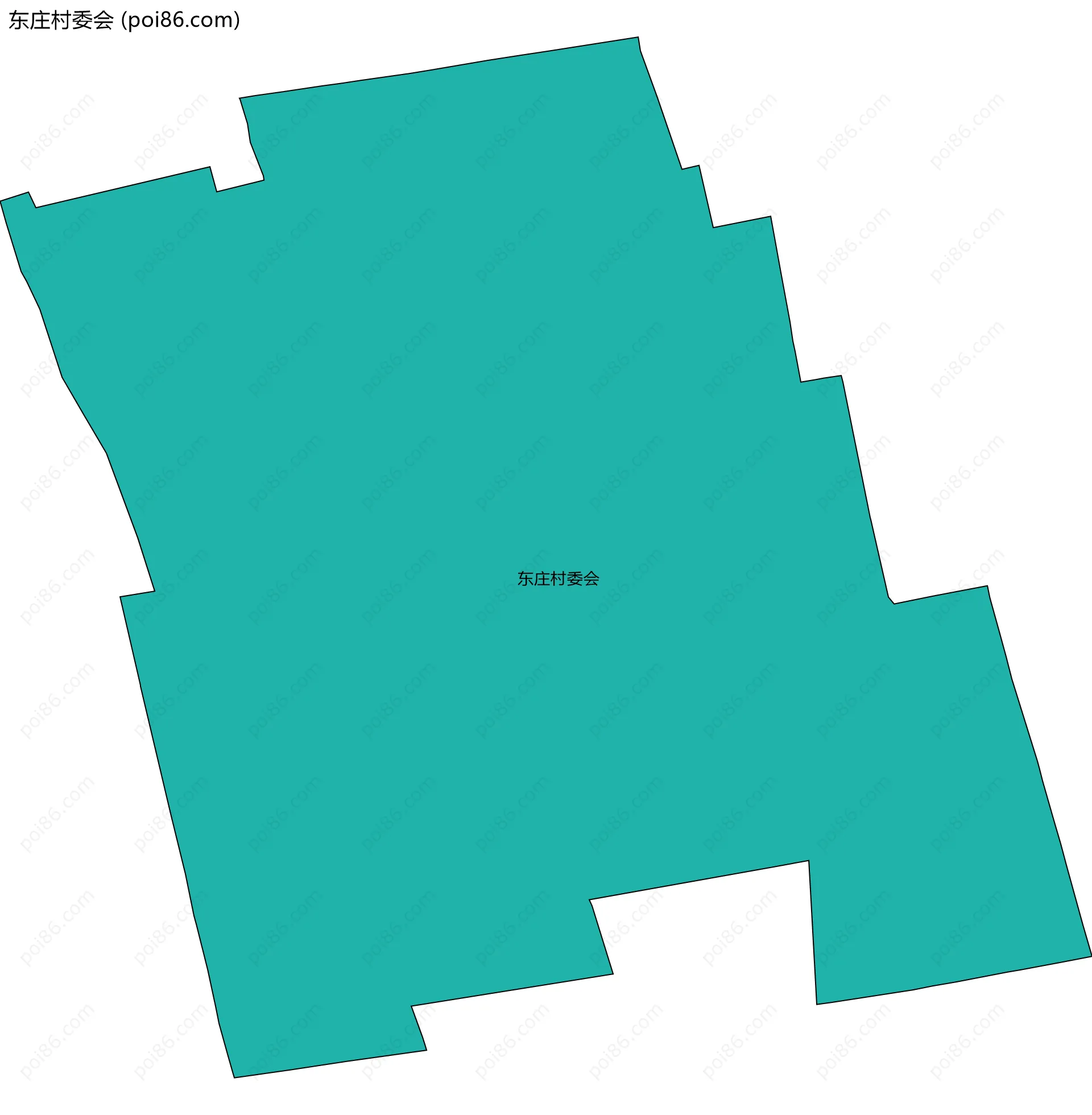 东庄村委会边界地图