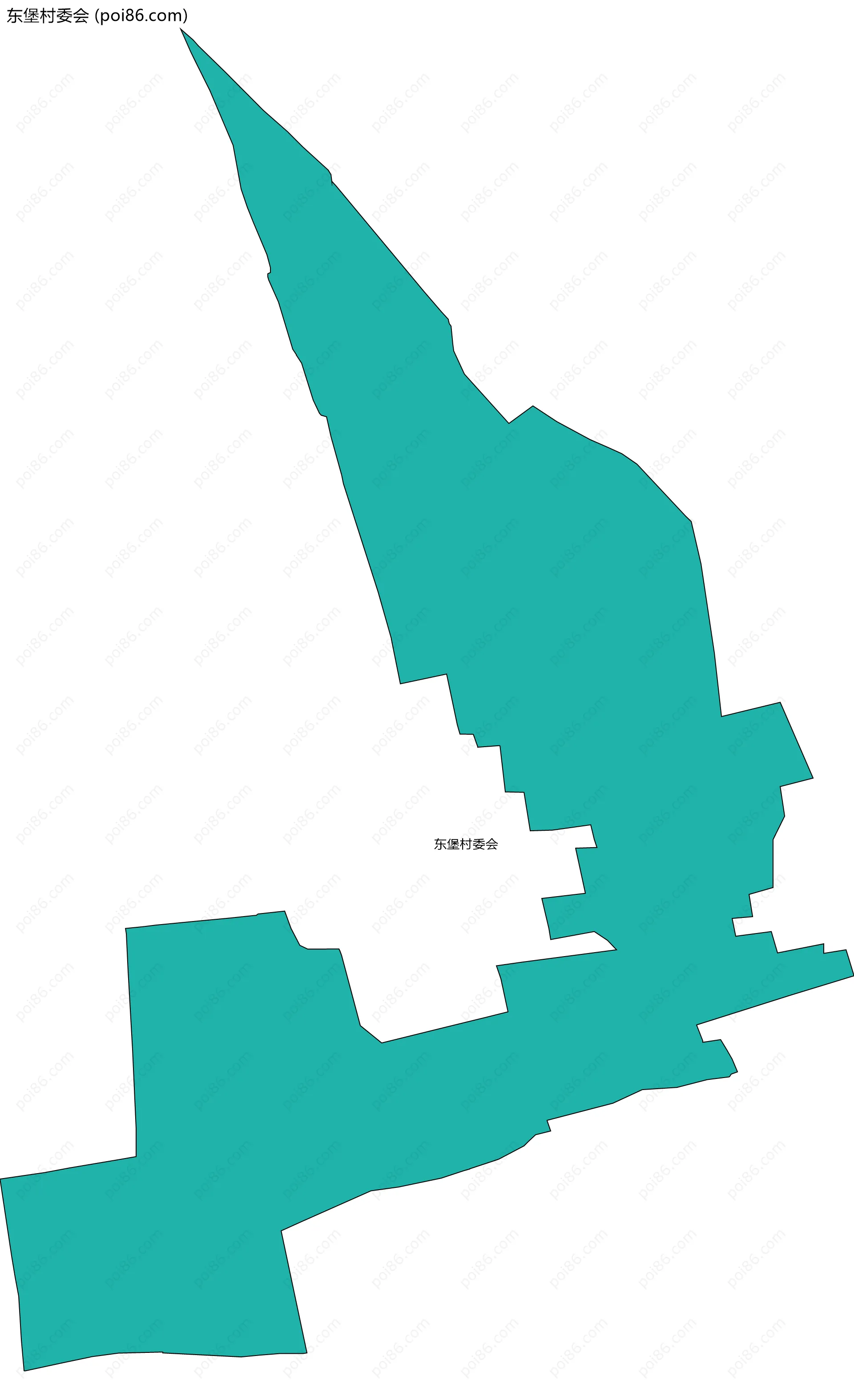 东堡村委会边界地图