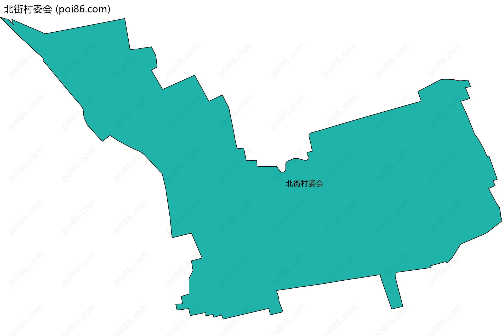 北街村委会边界地图