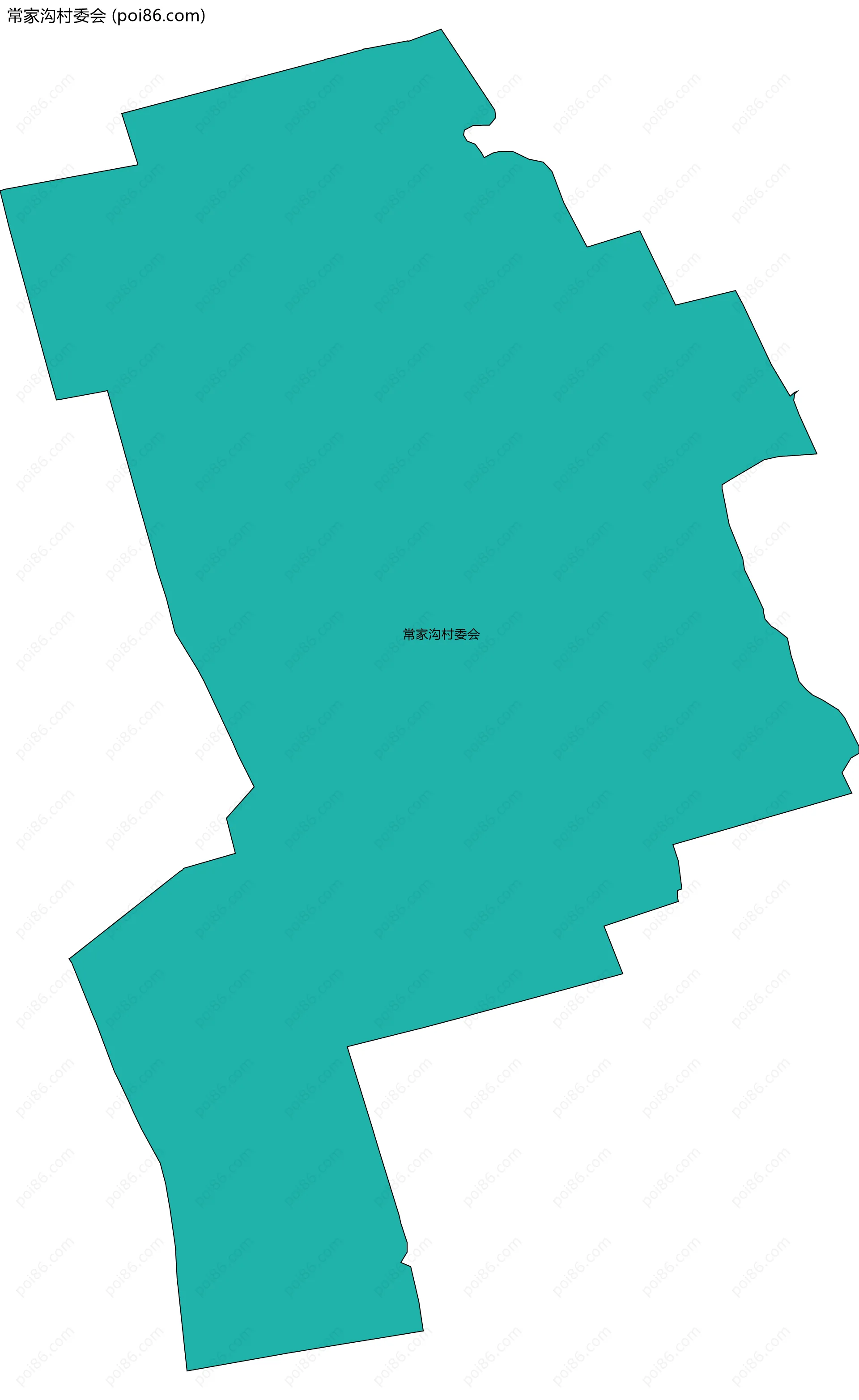 常家沟村委会边界地图