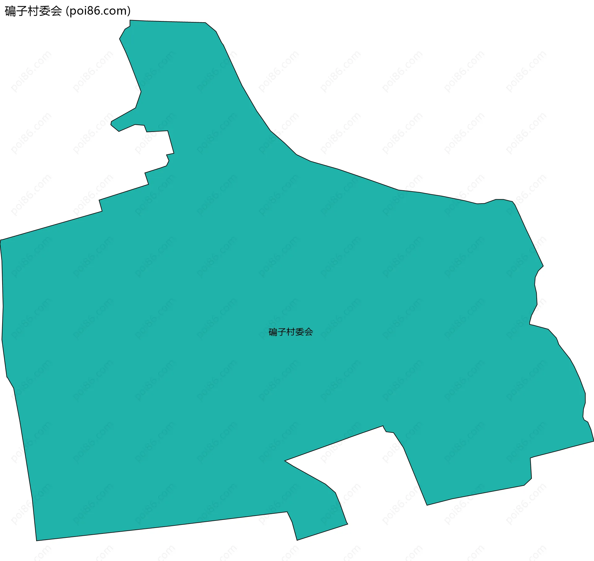 碥子村委会边界地图