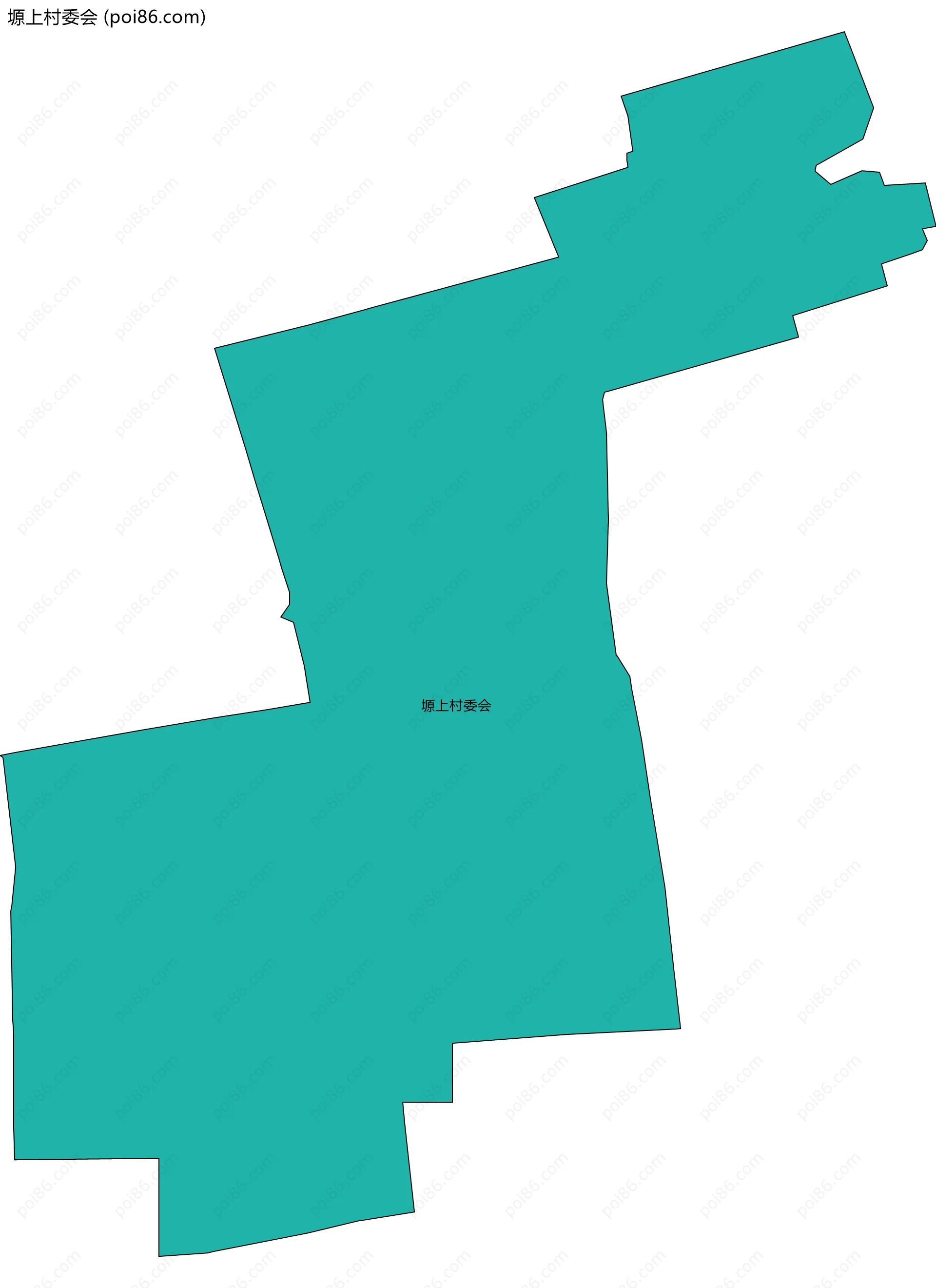 塬上村委会边界地图